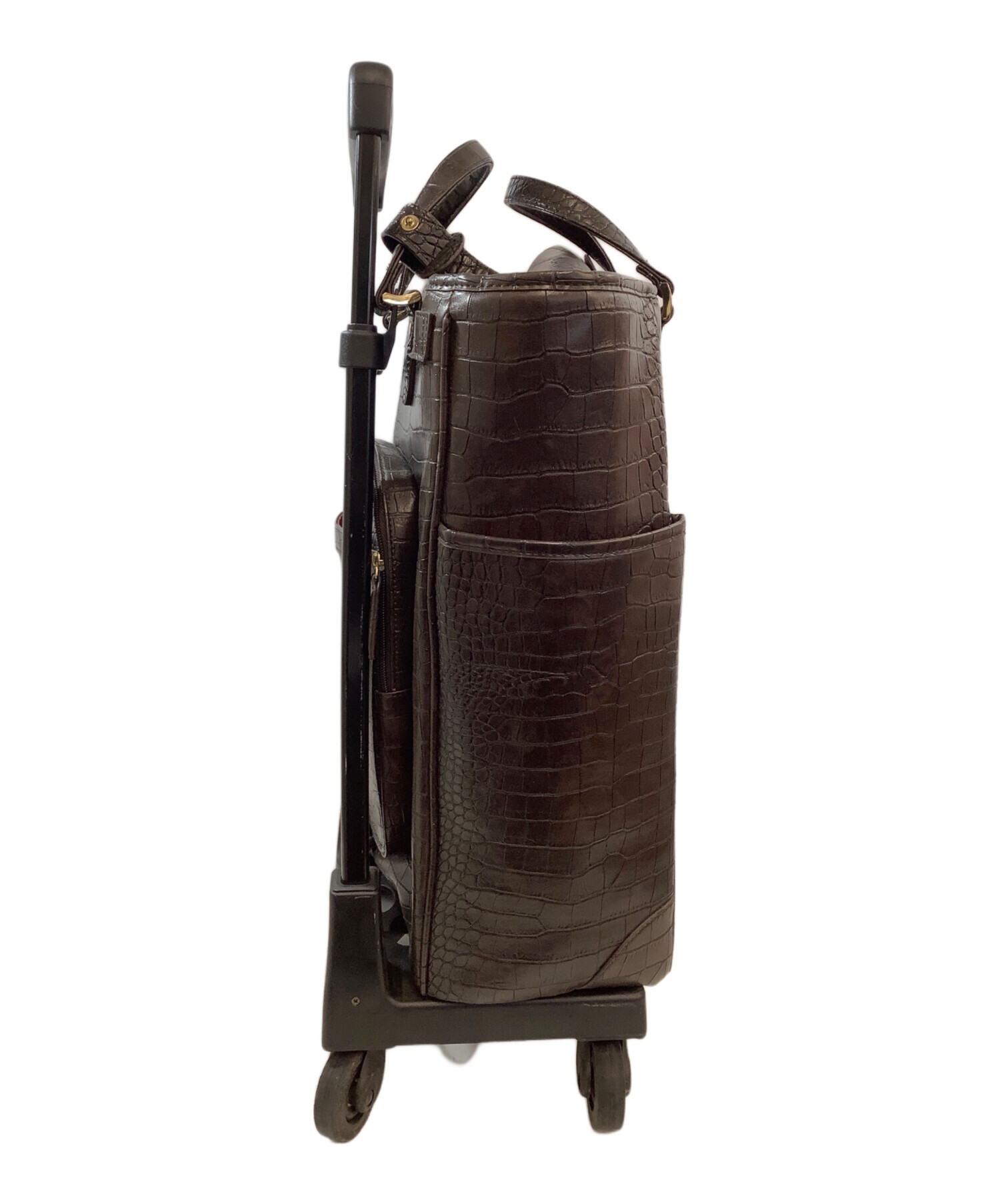 中古・古着通販】SWANY (スワニー) キャリーバッグ ブラウン｜ブランド