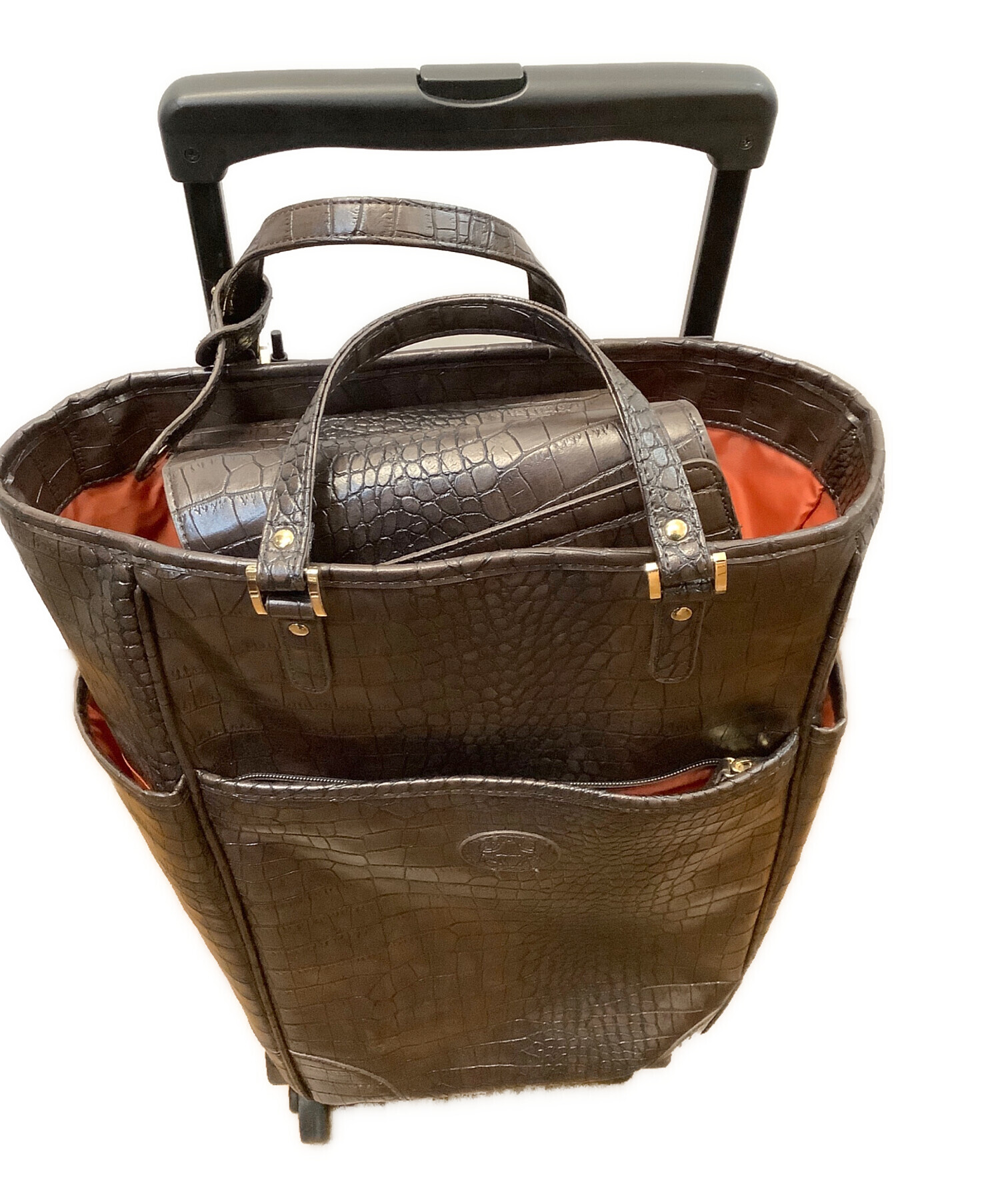 未使用品　SWANY Vanity Travel II ブラウン　スワニー 中古・古着通販】SWANY (スワニー) キャリーバッグ ブラウン｜ブランド