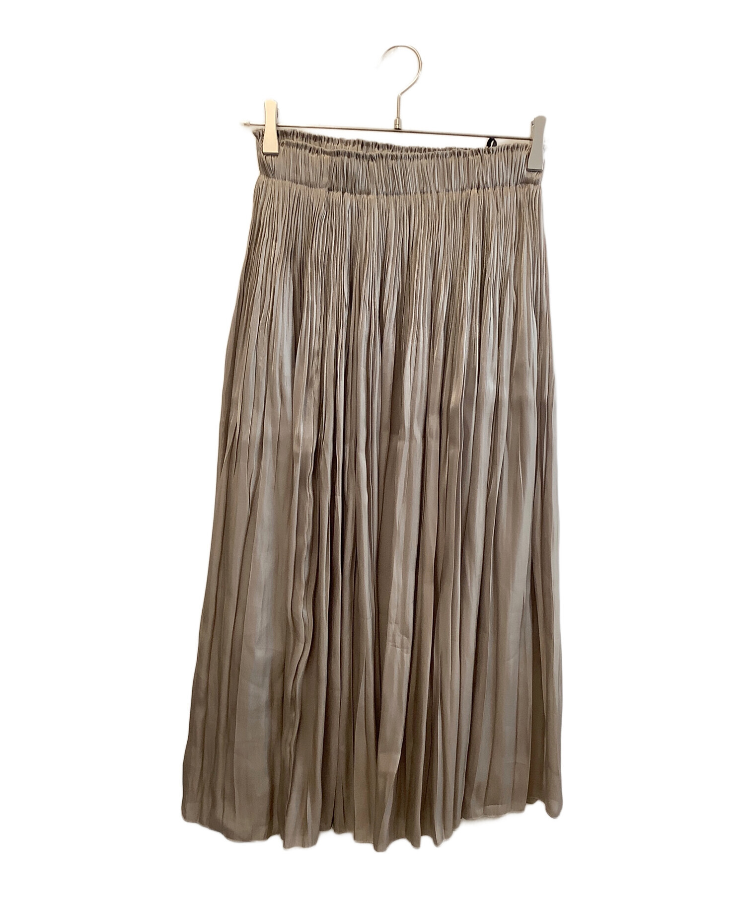 中古・古着通販】ANAYI (アナイ) プリーツスカート ベージュ サイズ:38  