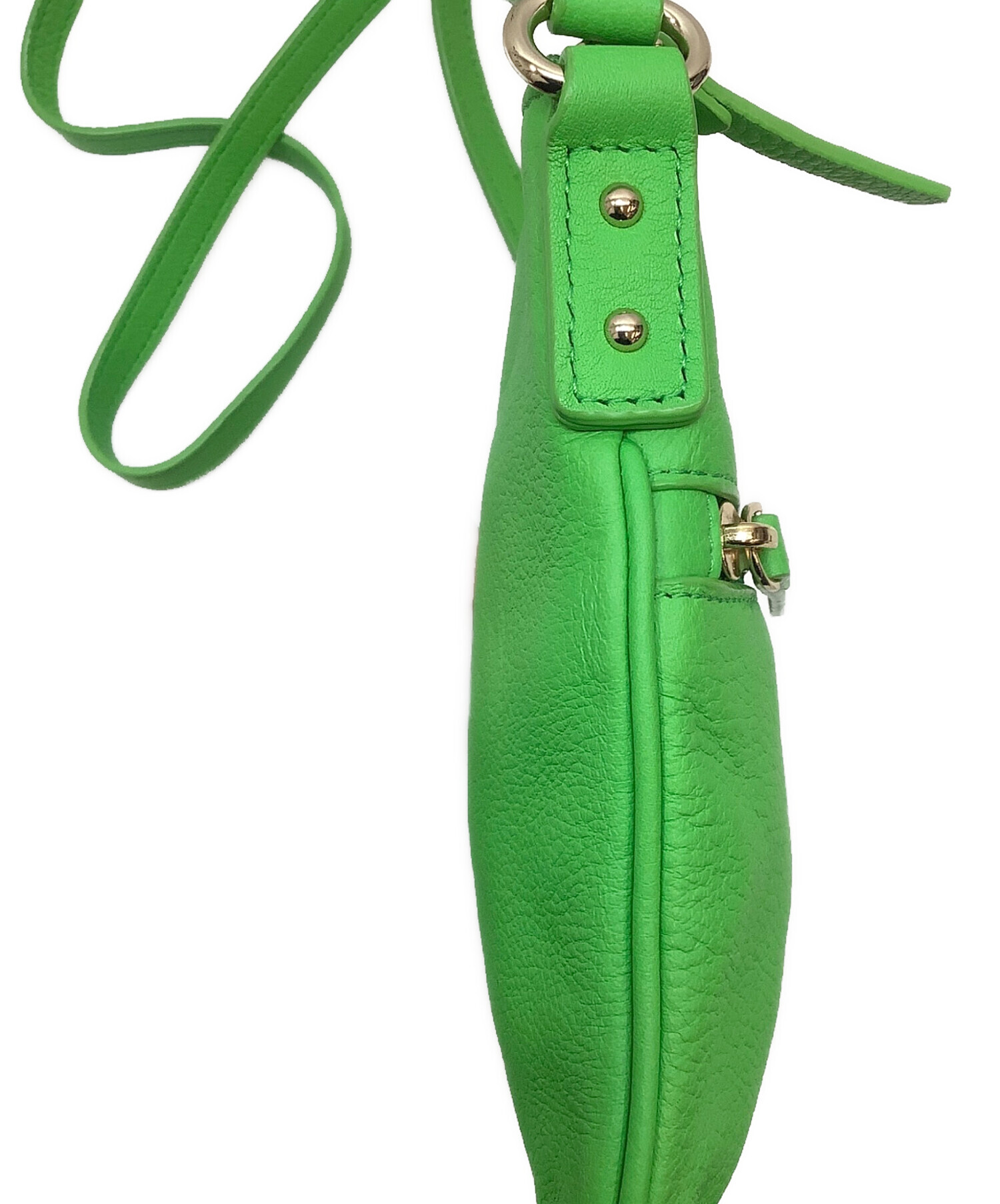 ケイトスペード Kate Spade デコ ショルダーバッグ バッグ レザー レディース グリーン系 【中古】 ケイトスペード ショルダーバッグ レザー グリーン レディース Kate