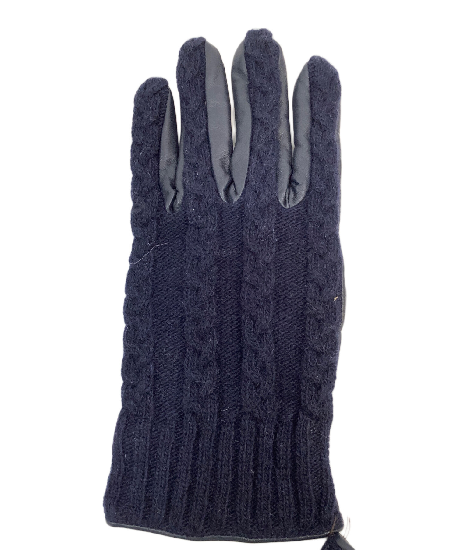 中古・古着通販】PAUL SMITH (ポールスミス) 手袋 ブラック×ネイビー