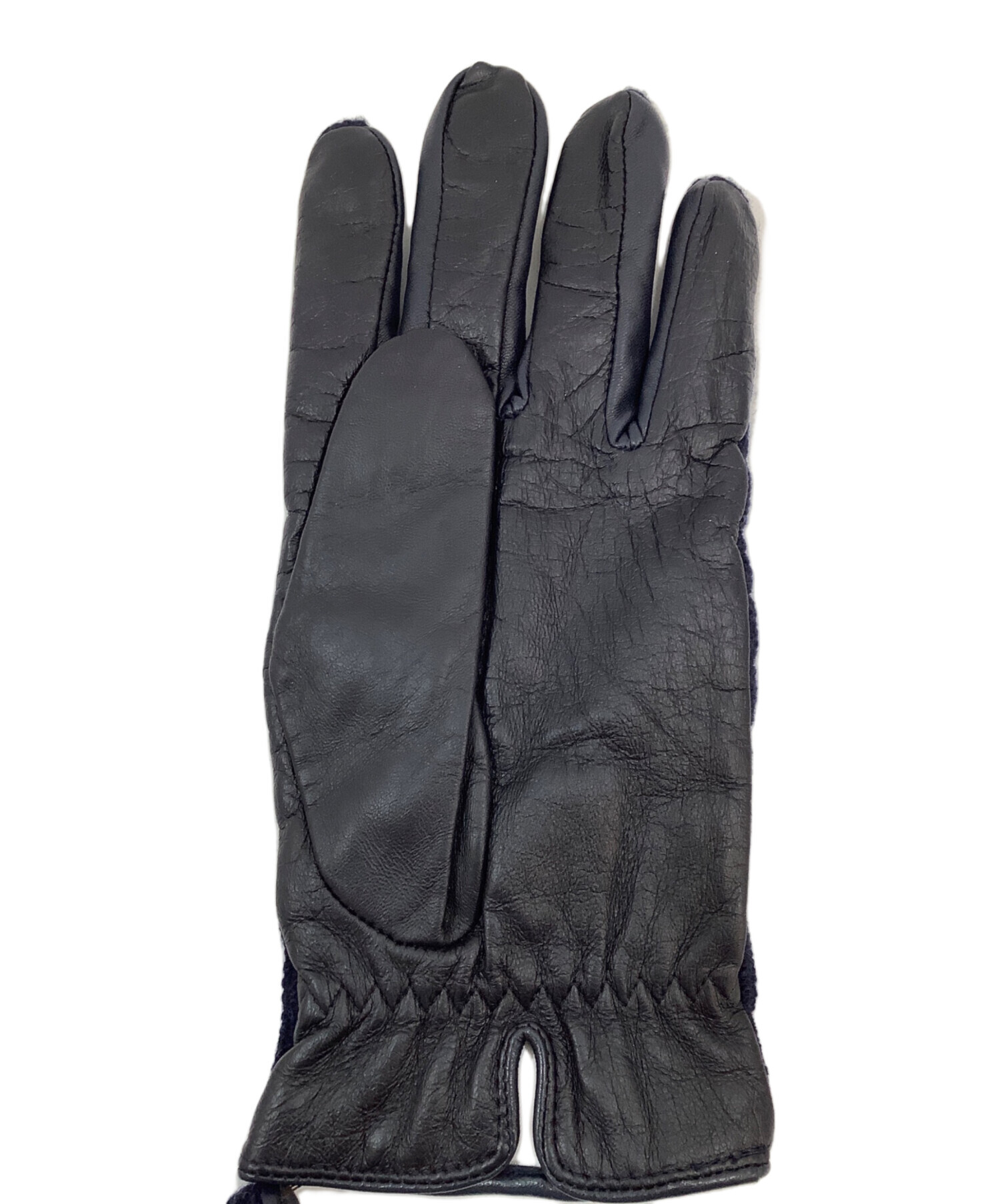 中古・古着通販】PAUL SMITH (ポールスミス) 手袋 ブラック×ネイビー