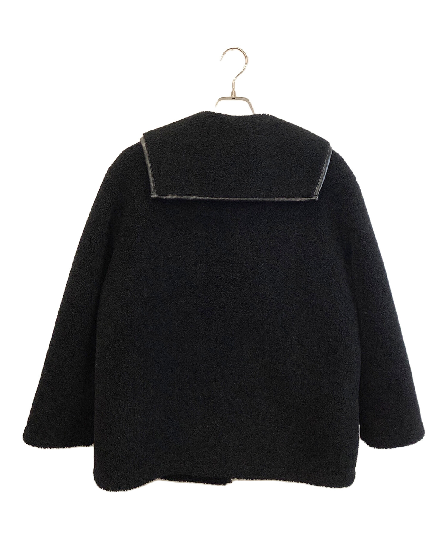 中古・古着通販】BLANKS (ブランクス) ボアダッフルコート ブラック 