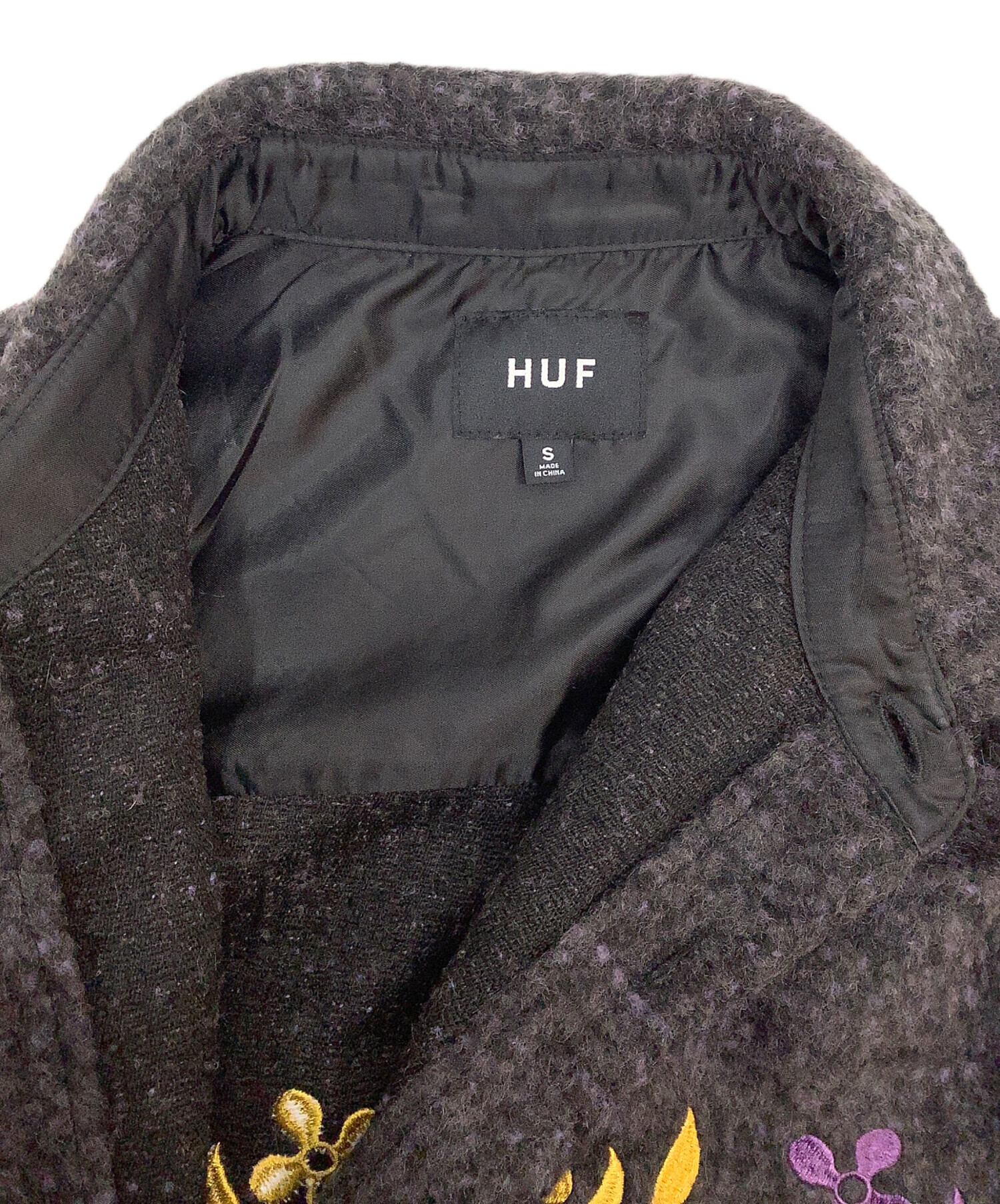 中古・古着通販】HUF (ハフ) BLOSSOM L/S SHIRT パープル サイズ:S 