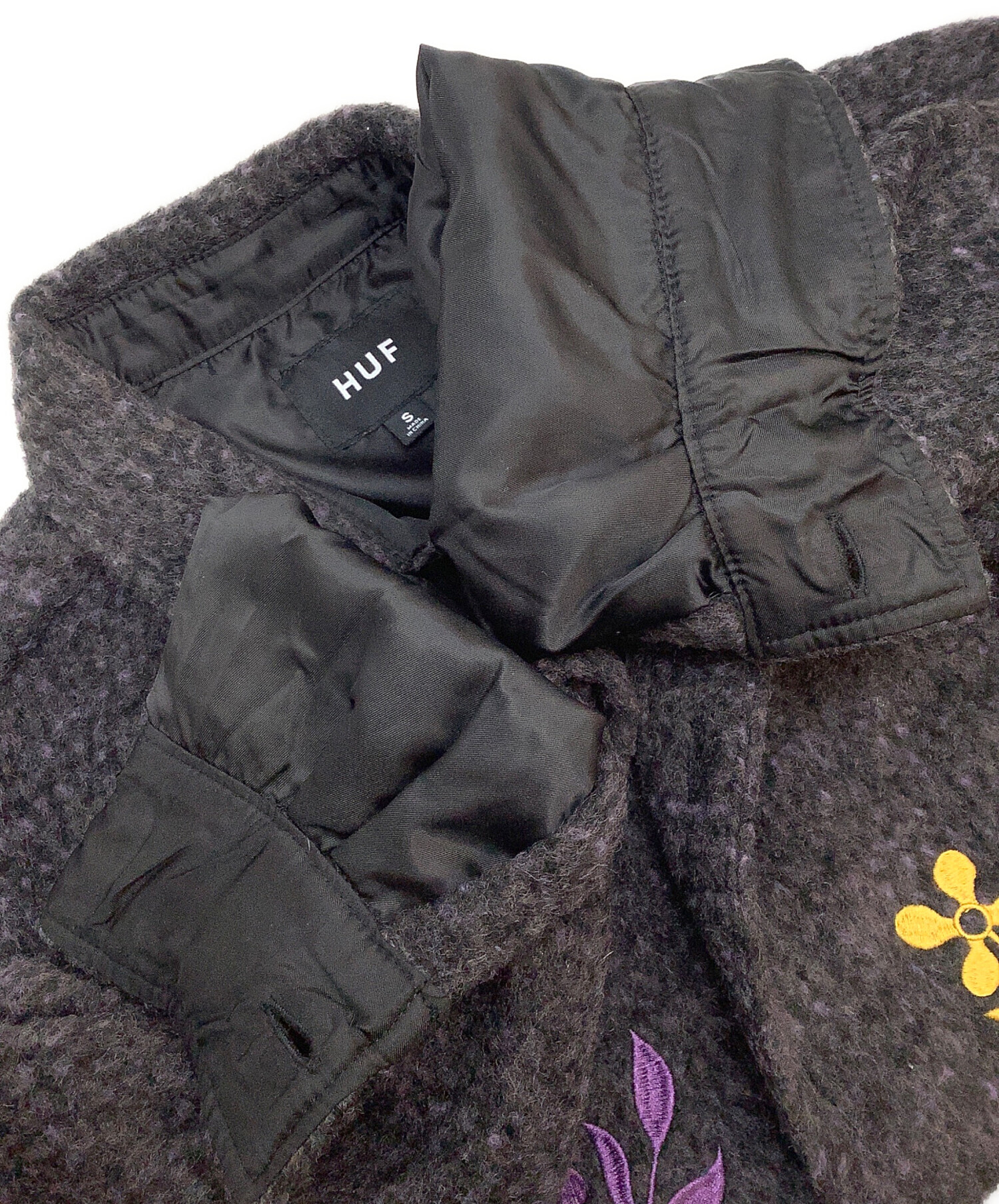 中古・古着通販】HUF (ハフ) BLOSSOM L/S SHIRT パープル サイズ:S