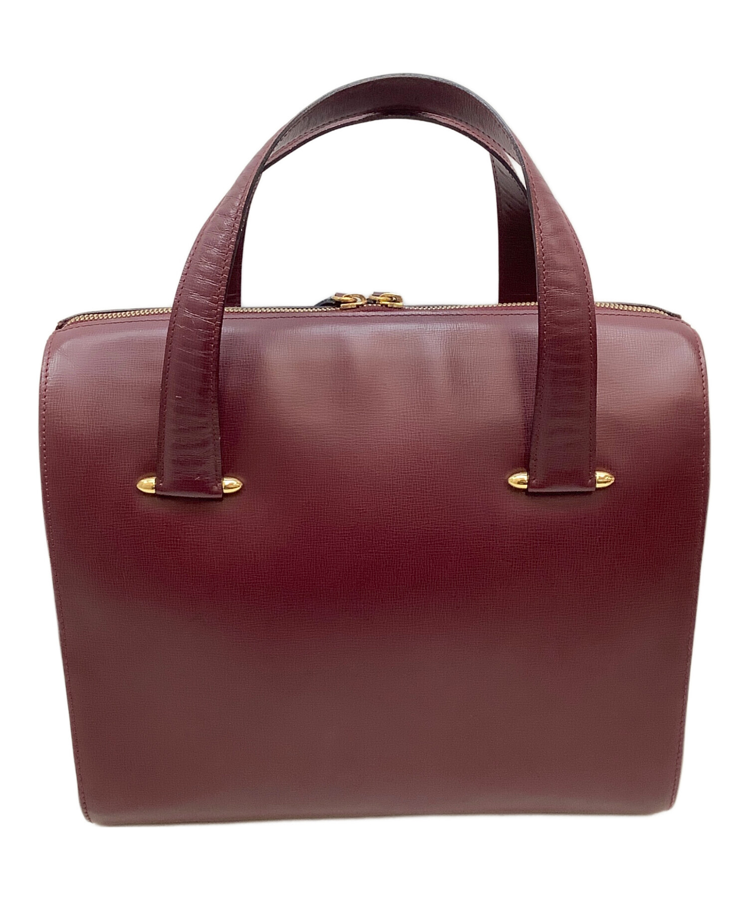 中古・古着通販】Cartier (カルティエ) ハンドバッグ ボルドー 