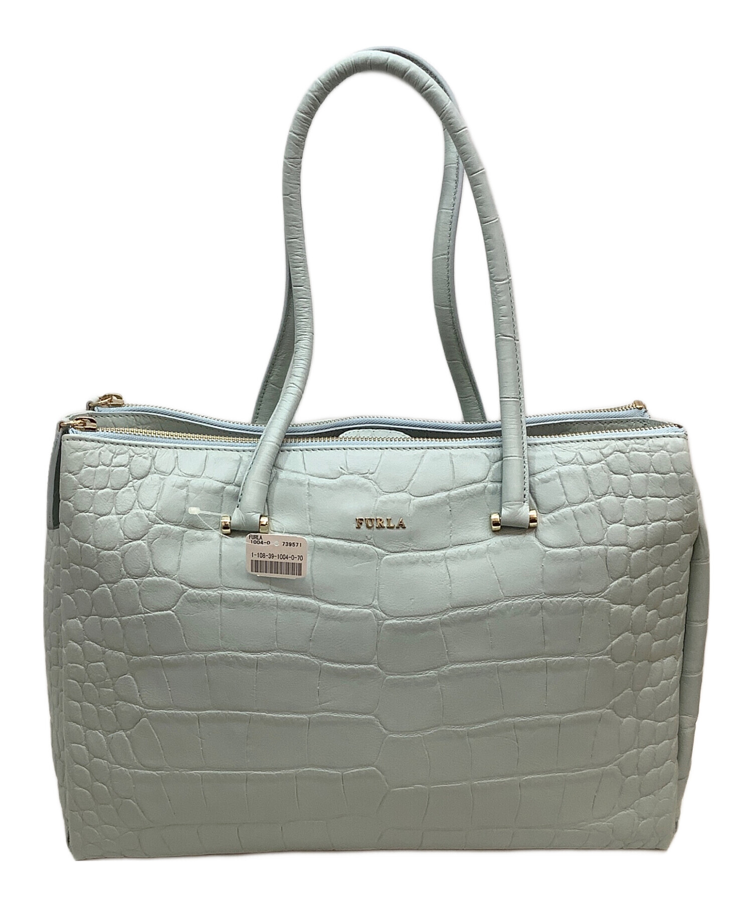 中古・古着通販】FURLA (フルラ) トートバッグ スカイブルー 未使用品 