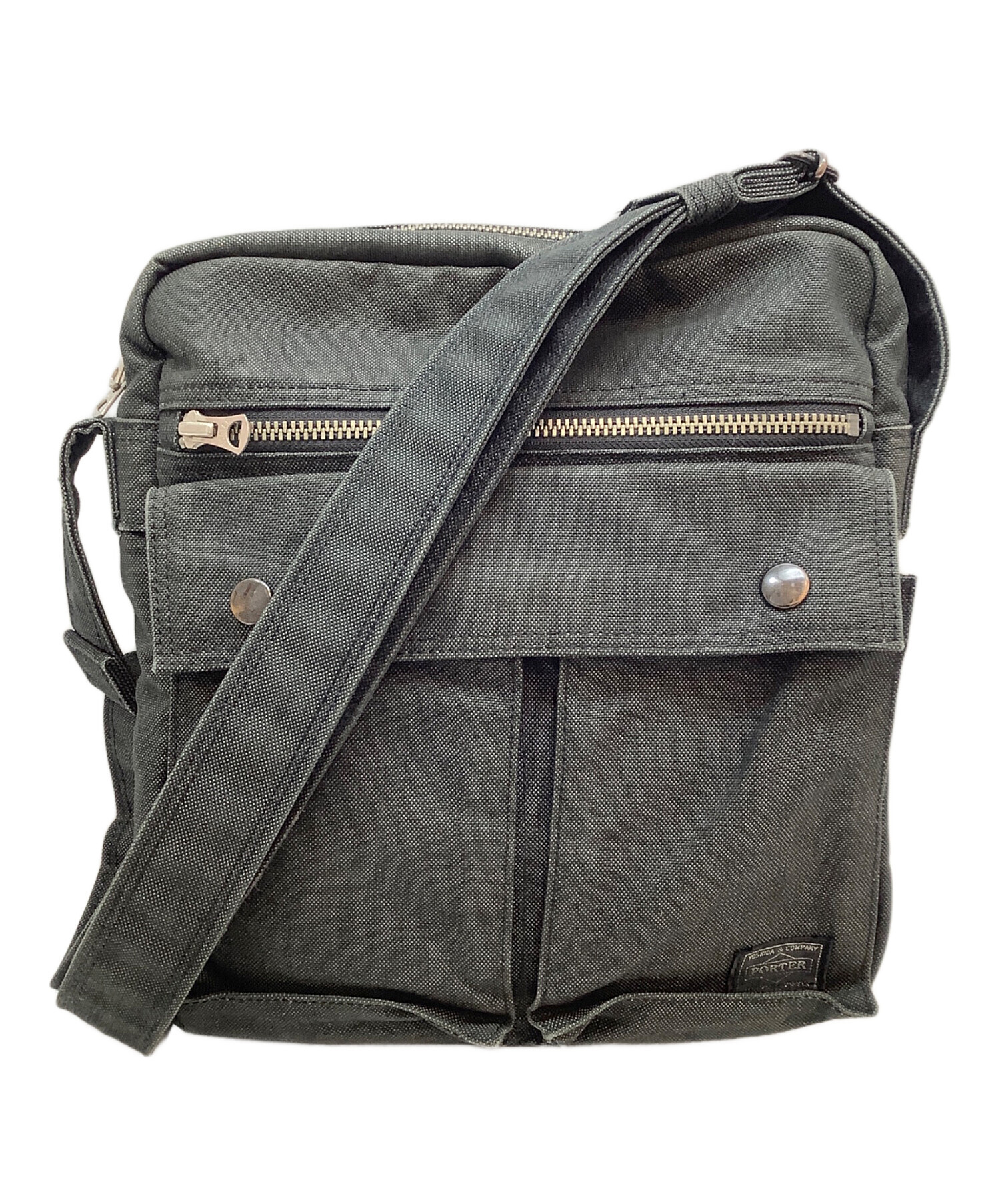 中古・古着通販】PORTER (ポーター) ショルダーバッグ ダークグレー 