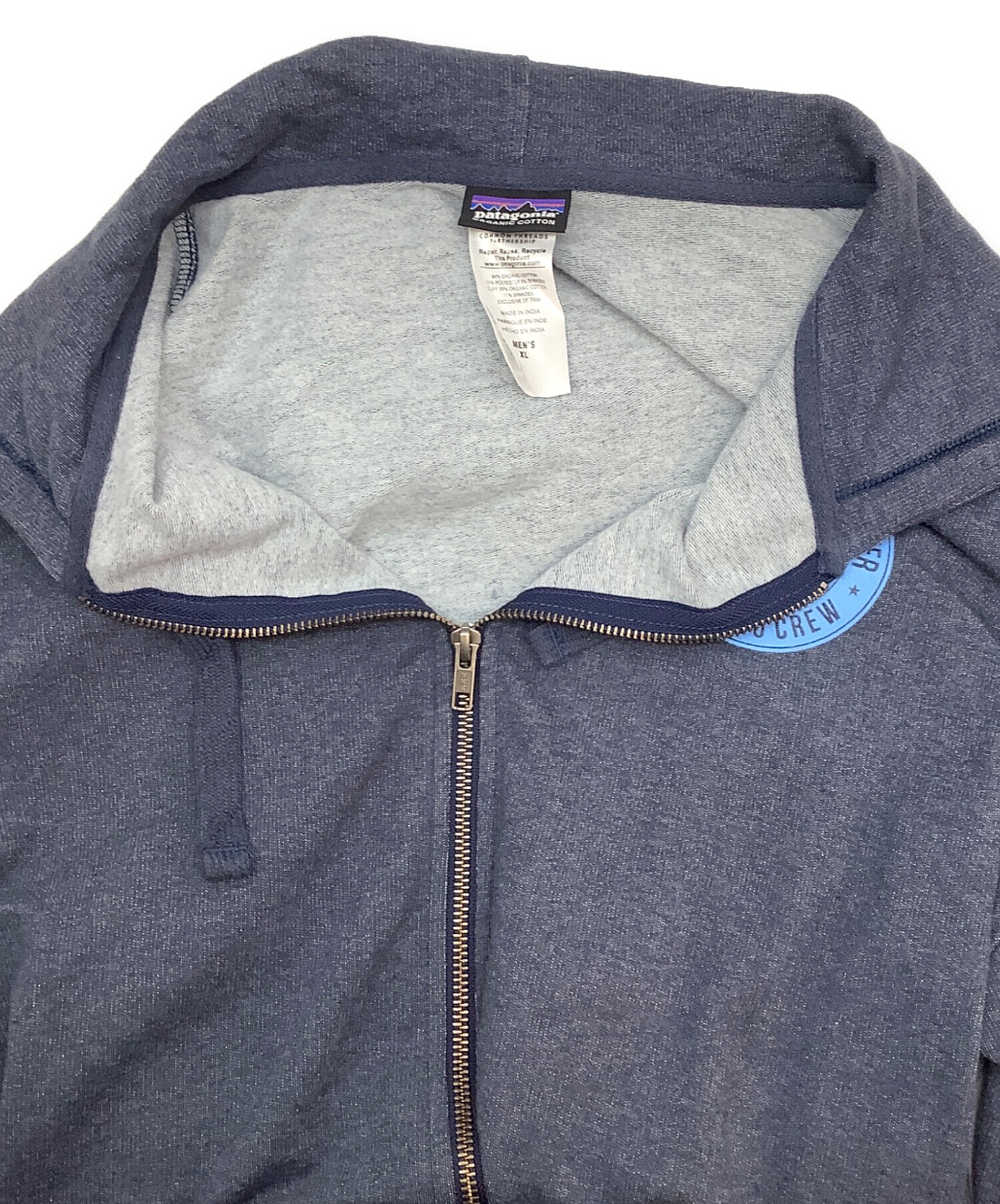 patagonia　パタゴニア　ジップ　パーカー ネイビー 中古・古着通販】Patagonia (パタゴニア) ジップパーカー ネイビー