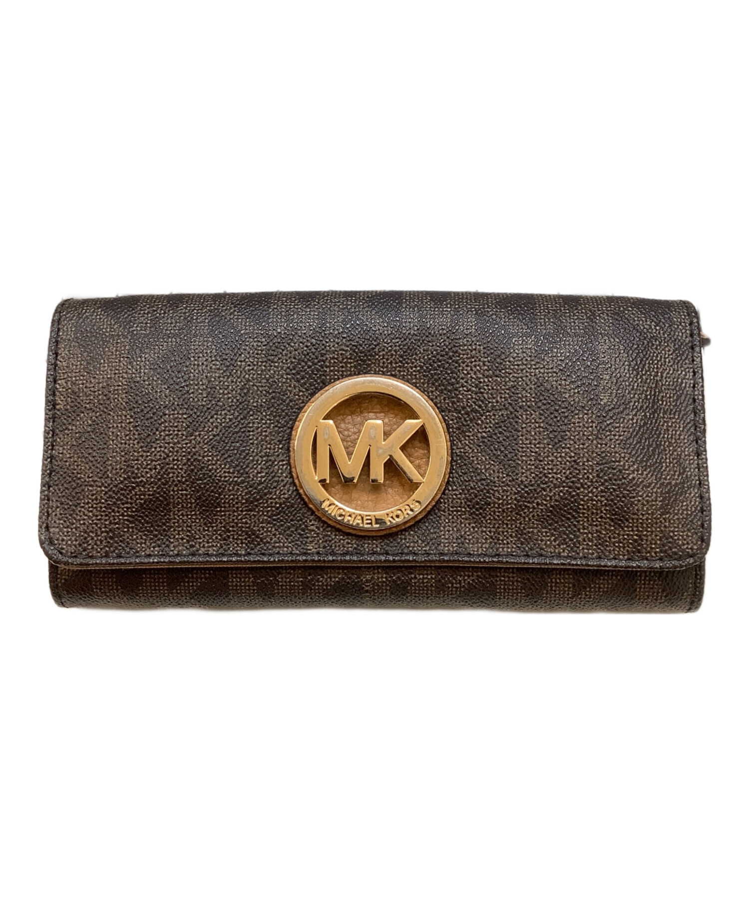 中古・古着通販】MICHAEL KORS (マイケル・コース) 長財布 ブラウン 
