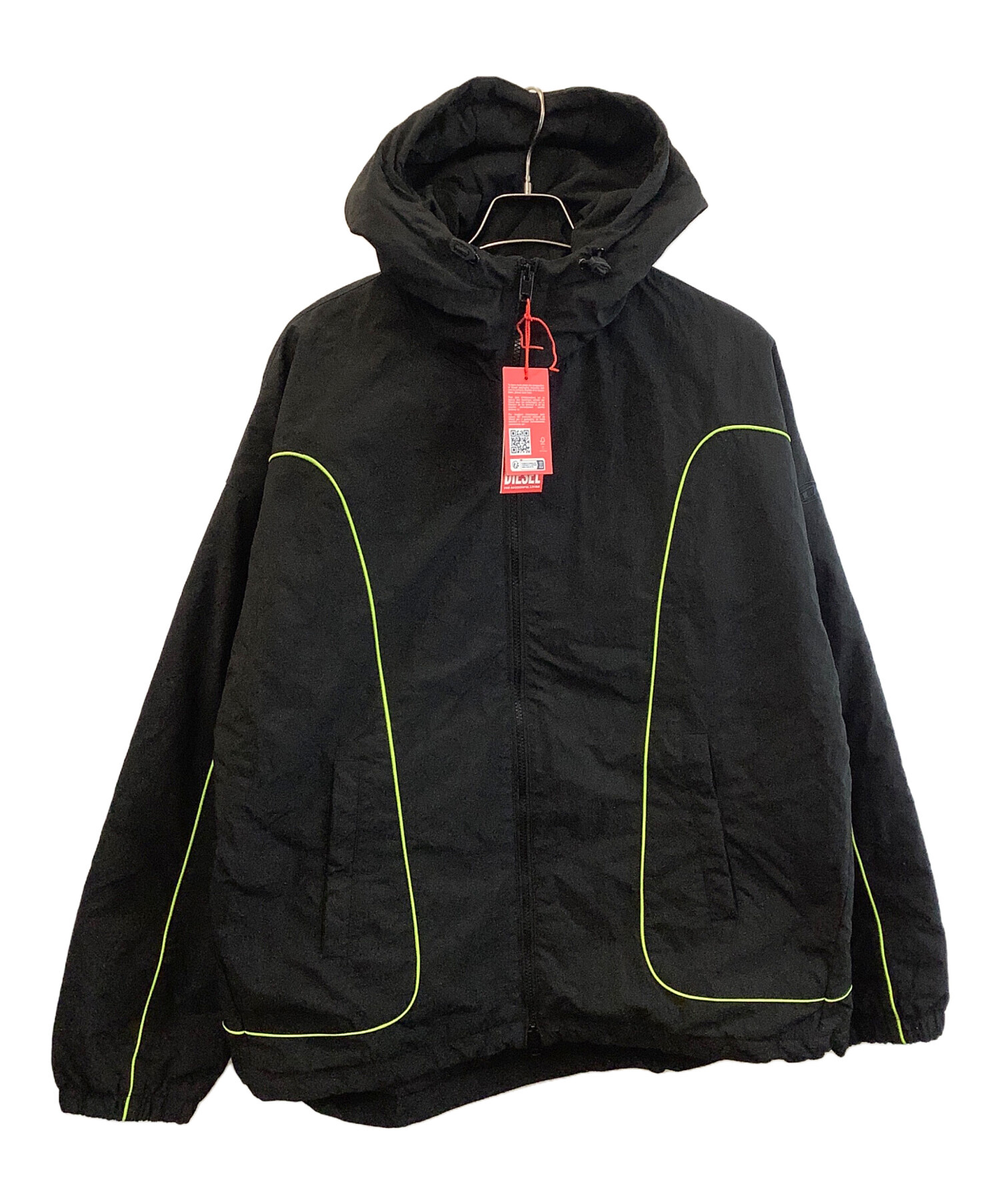 中古・古着通販】DIESEL (ディーゼル) ウインドブレーカー ブラック