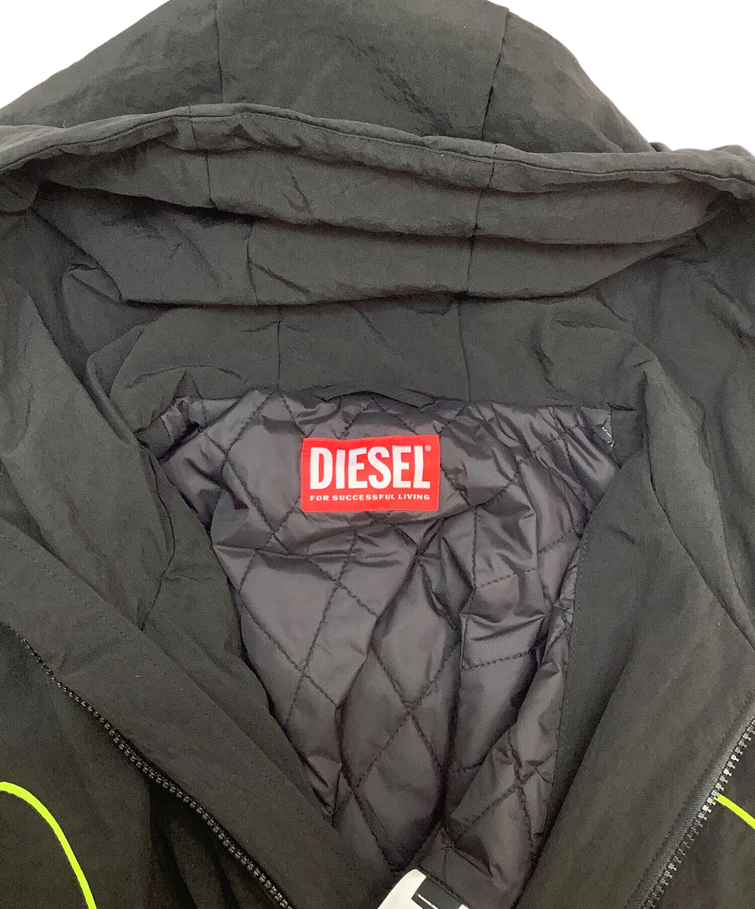 中古・古着通販】DIESEL (ディーゼル) ウインドブレーカー ブラック 