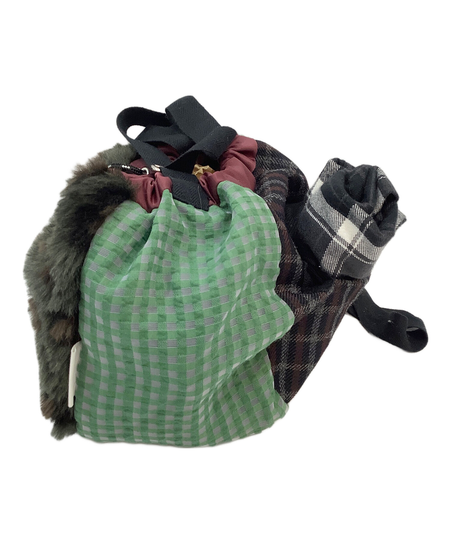 中古・古着通販】sacai (サカイ) 巾着2WAYショルダーバッグ グリーン