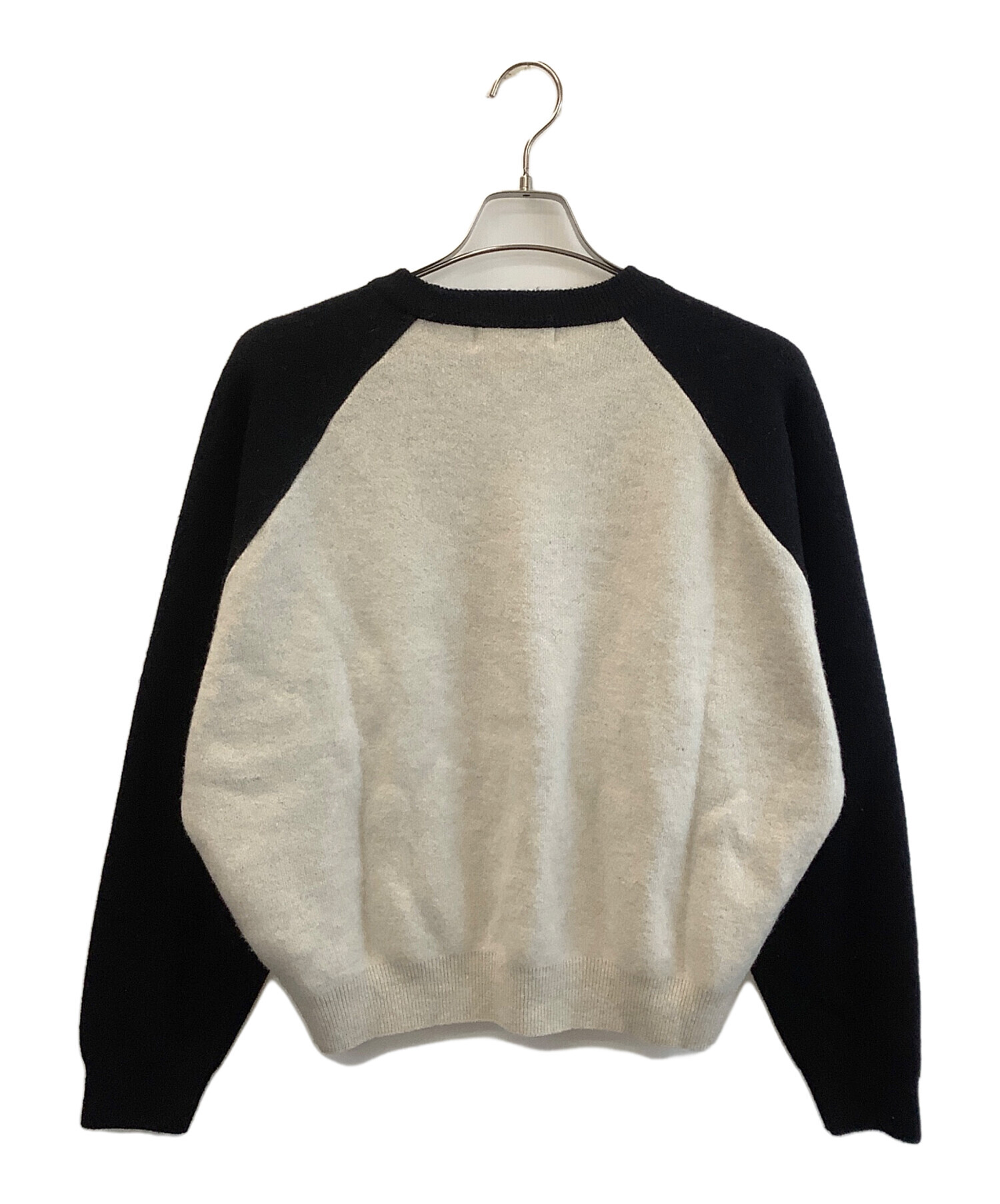 中古・古着通販】OHOTORO (オオトロ) ラグランニット クリーム