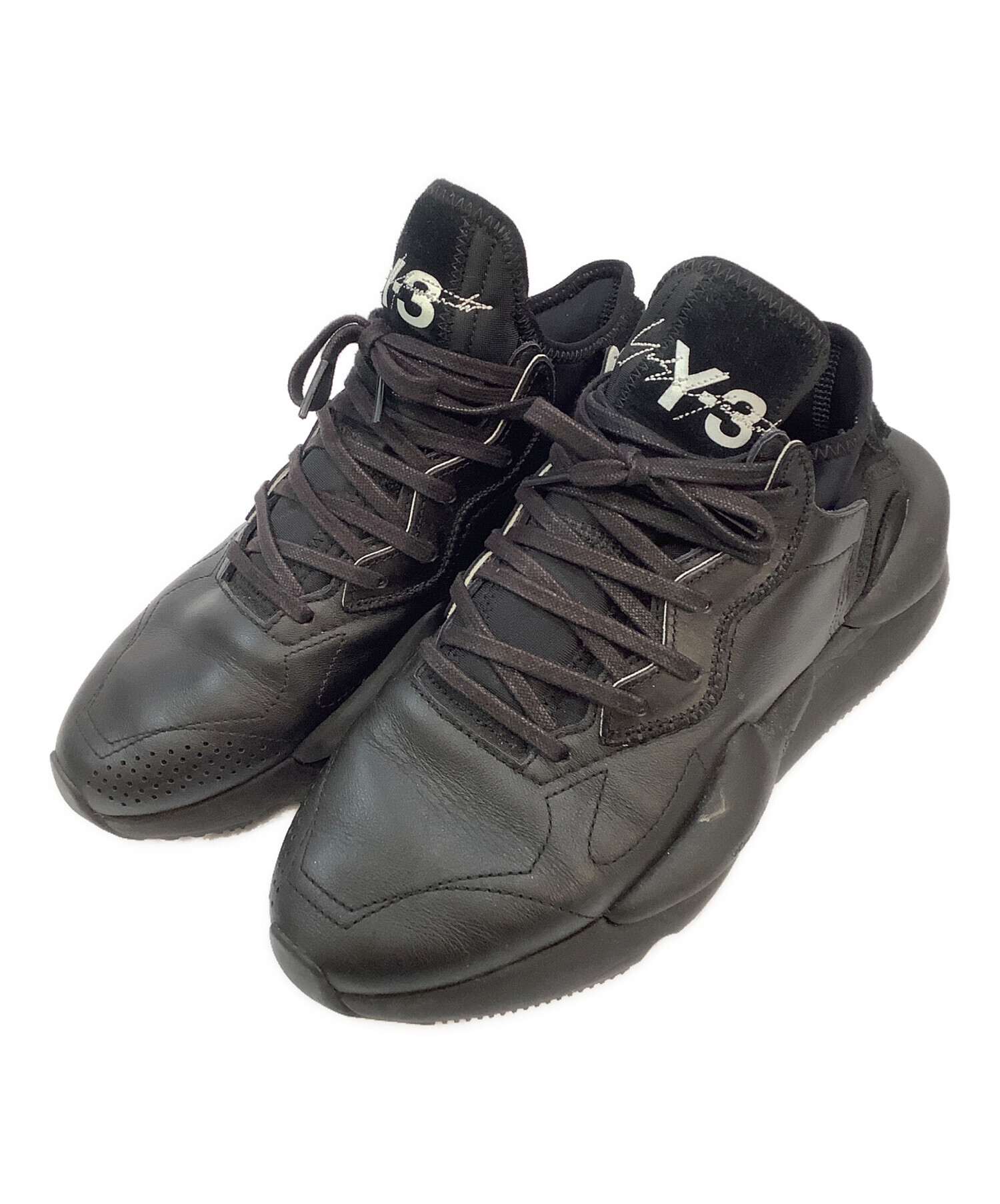Y-3 ワイスリー スニーカー 25cm 黒 【古着】【中古】【送料無料】 中古・古着通販】Y-3 (ワイスリー) スニーカー ブラック サイズ:25.5