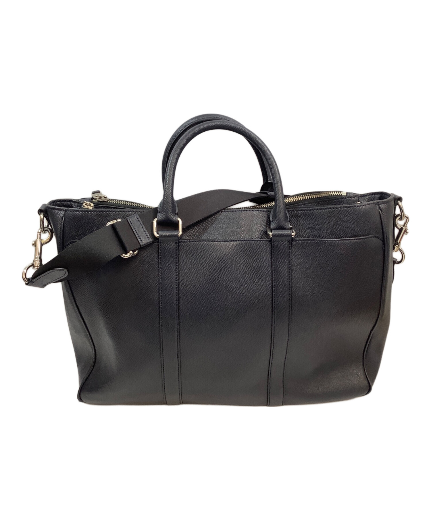 中古・古着通販】COACH (コーチ) 2WAYブリーフケース ネイビー
