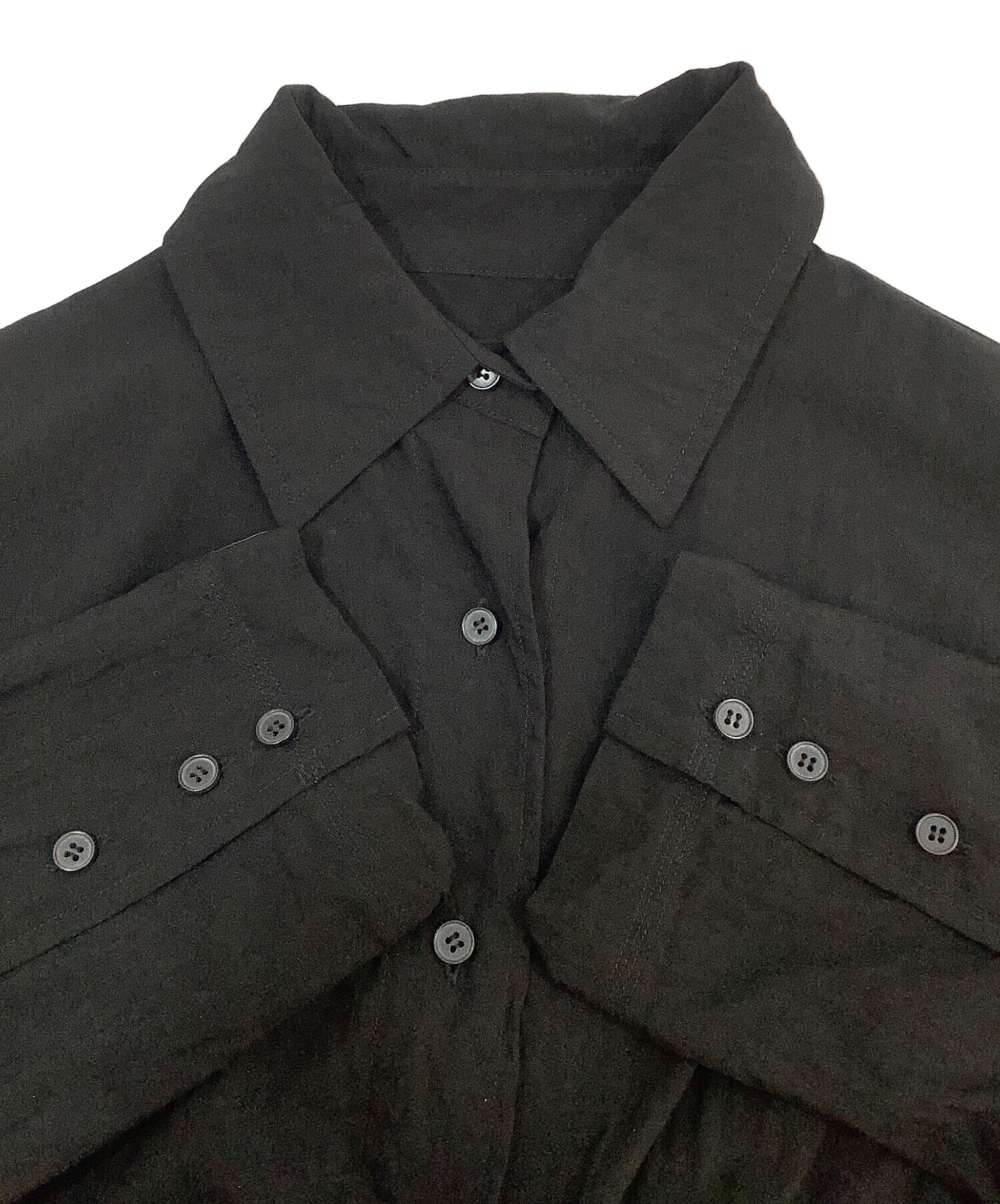 中古・古着通販】TODAYFUL (トゥデイフル) 長袖シャツ ブラック サイズ 