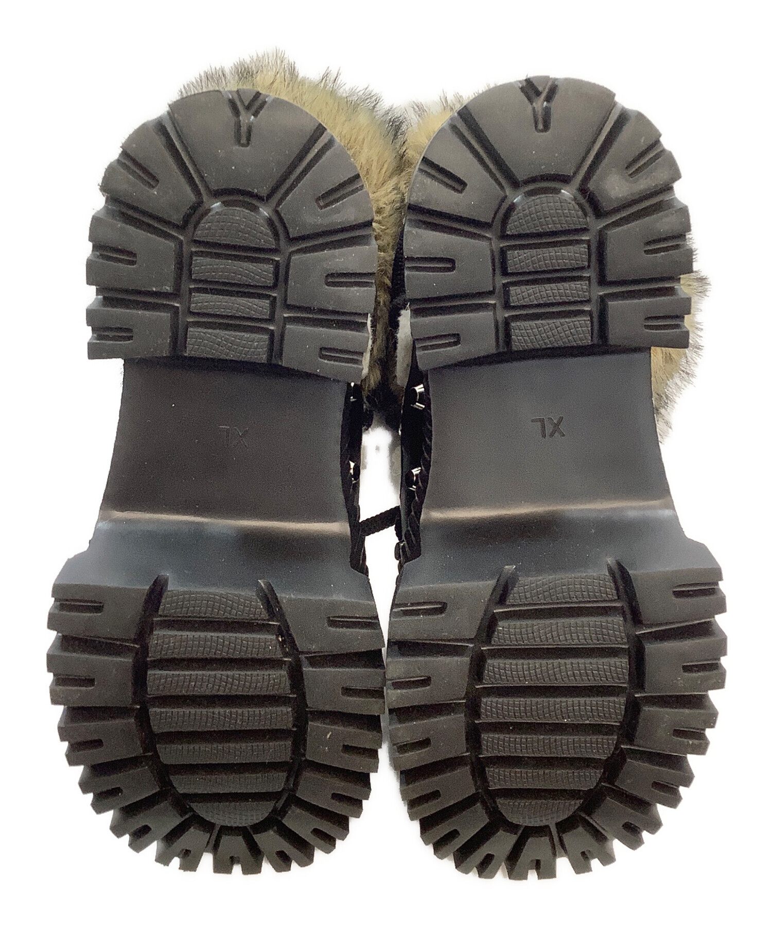 中古・古着通販】YELLO (イエロー) TWO-TONE SHORT BOOTS ブラック