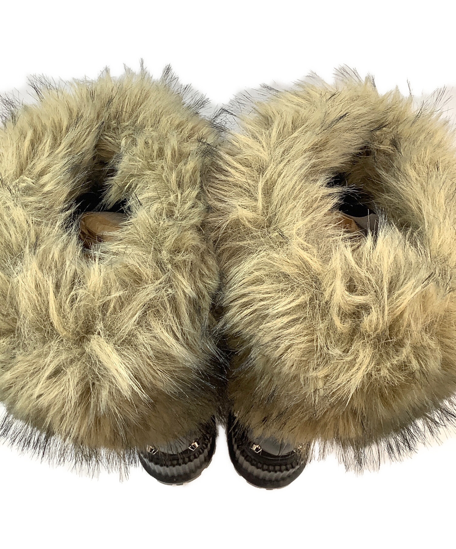 靴 YELLO TWO-TONE SHORT BOOTS 中古・古着通販】YELLO (イエロー) TWO-TONE SHORT BOOTS ブラック