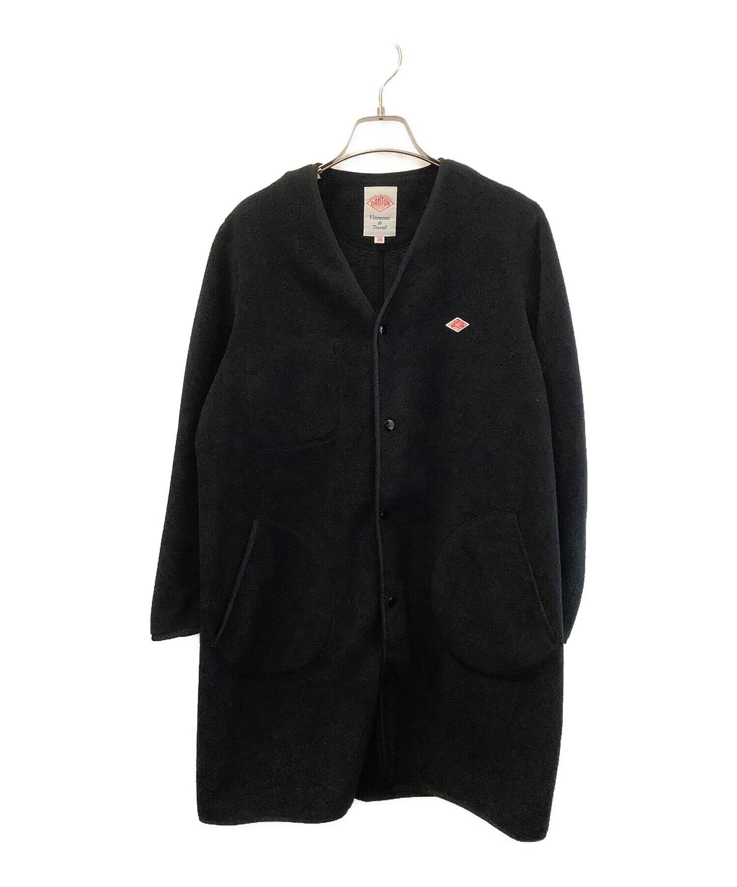 中古・古着通販】DANTON (ダントン) ノーカラーフリースジャケット 