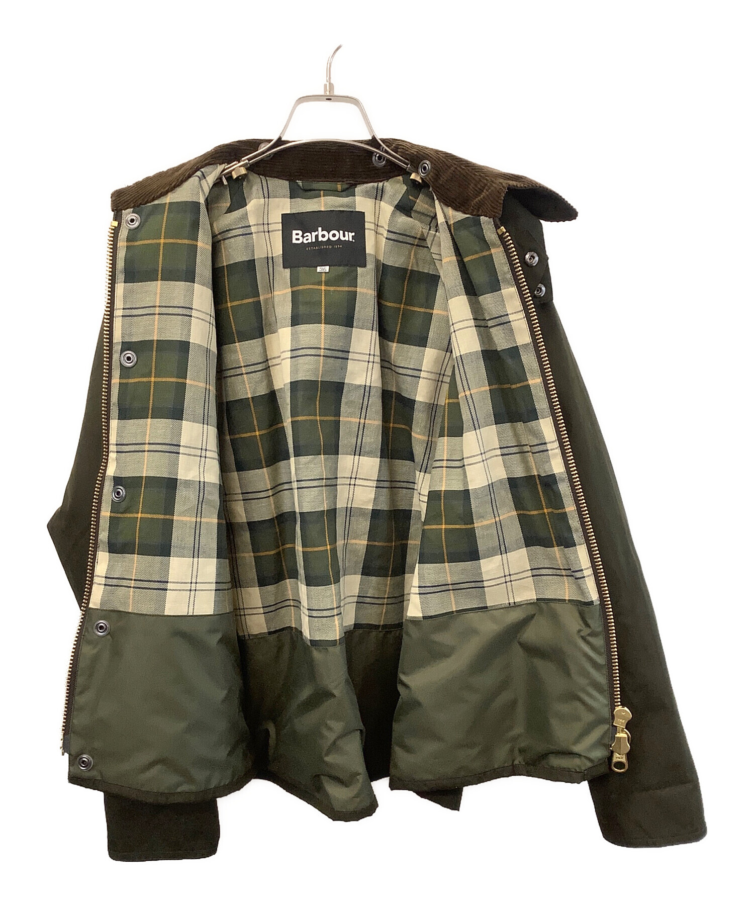 Barbour オリーブジャケット サイズ34 freaks store別注 中古・古着通販】Barbour (バブアー) FREAKS STORE 別注 ジャケット