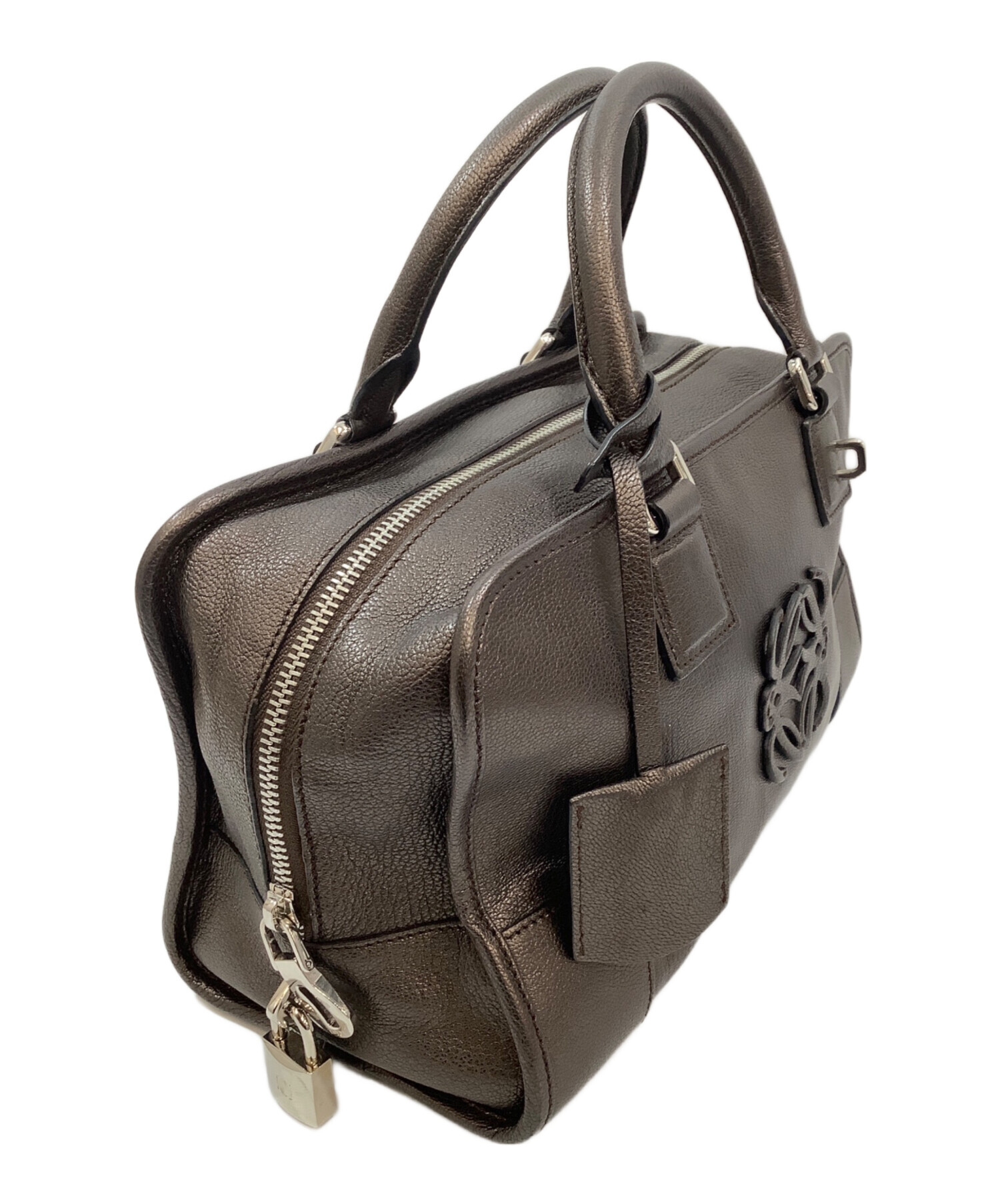 中古・古着通販】LOEWE (ロエベ) ハンドバッグ ブラウン｜ブランド