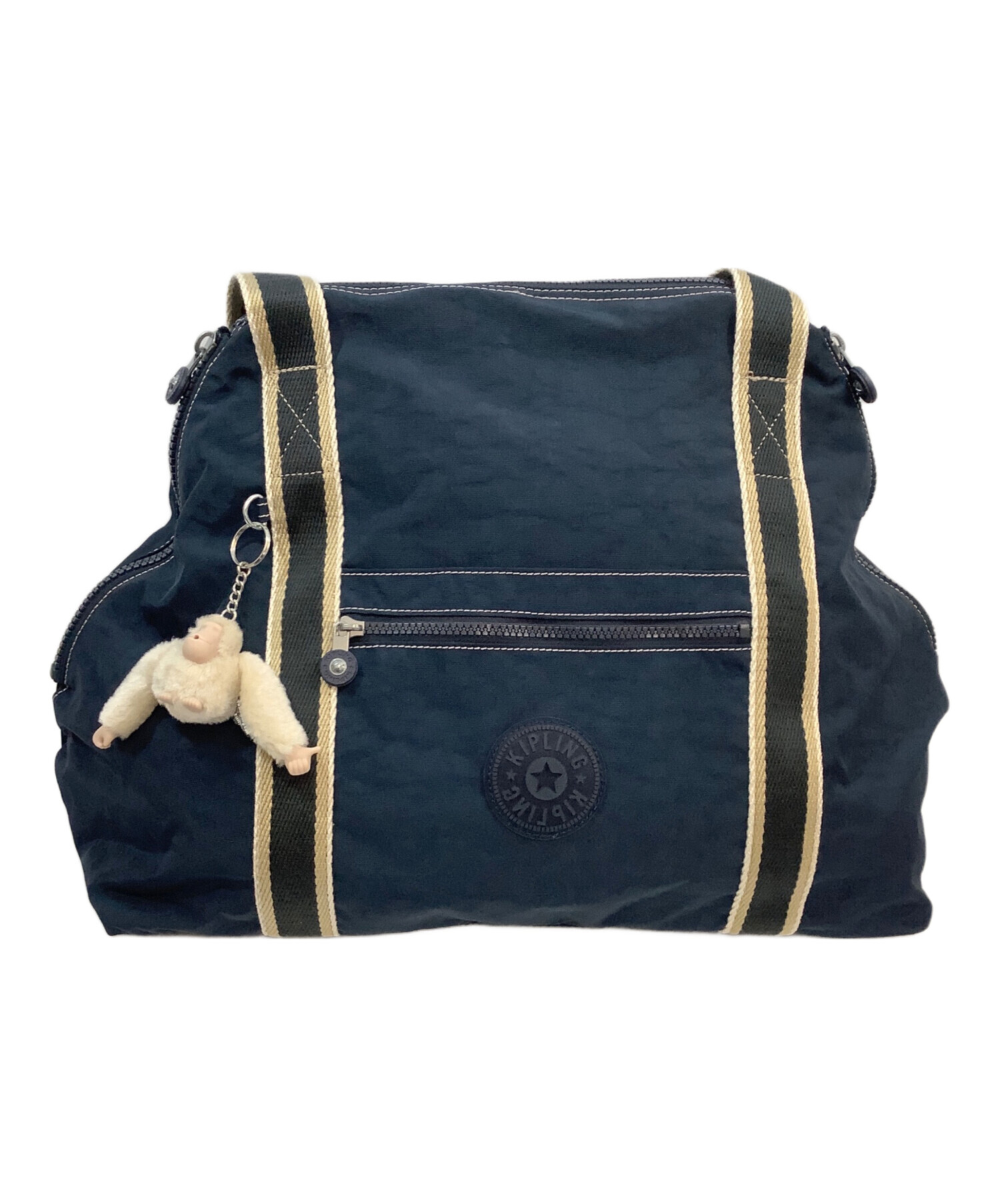 中古・古着通販】Kipling (キプリング) ボストンバッグ ネイビー