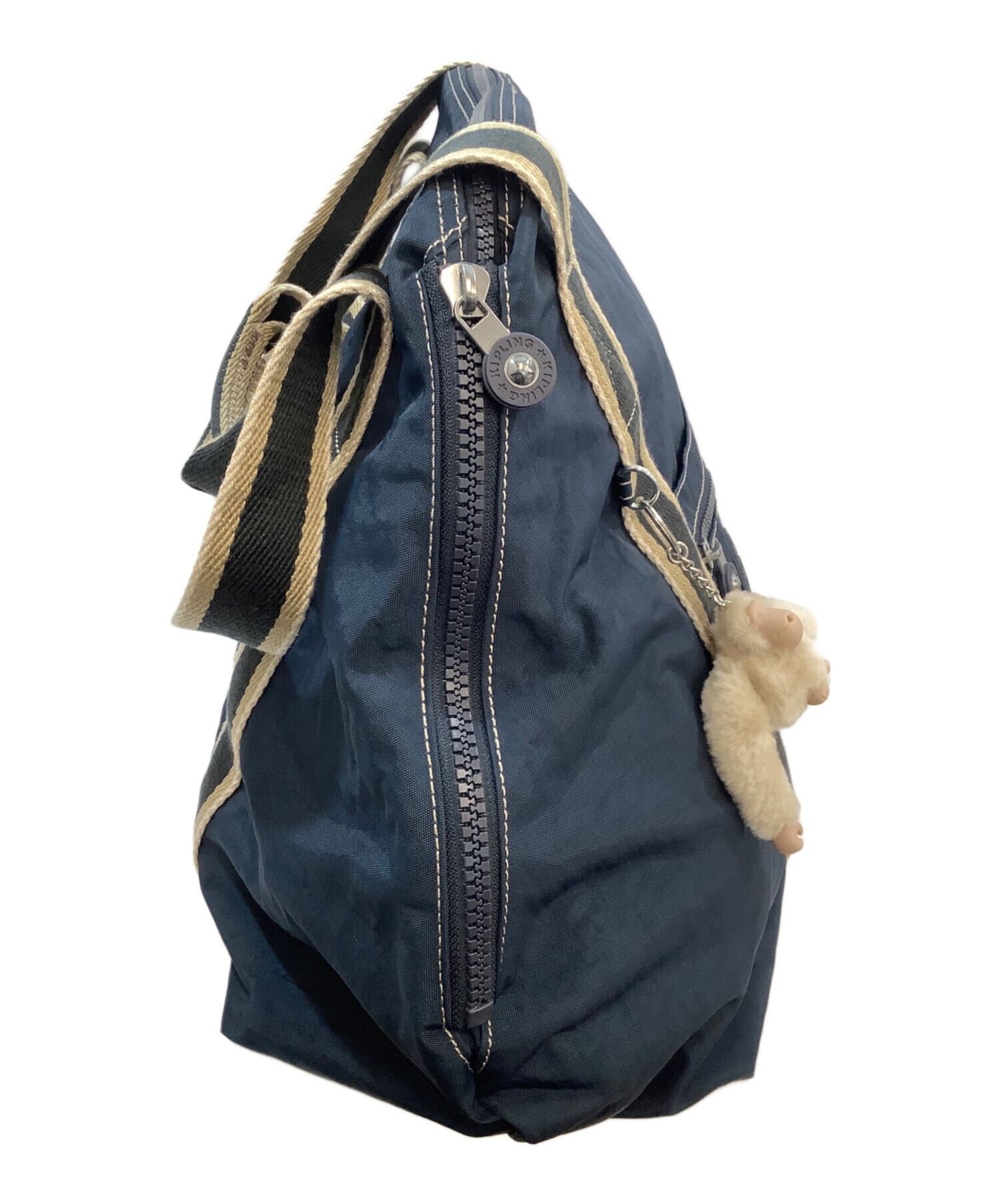 中古・古着通販】Kipling (キプリング) ボストンバッグ ネイビー 