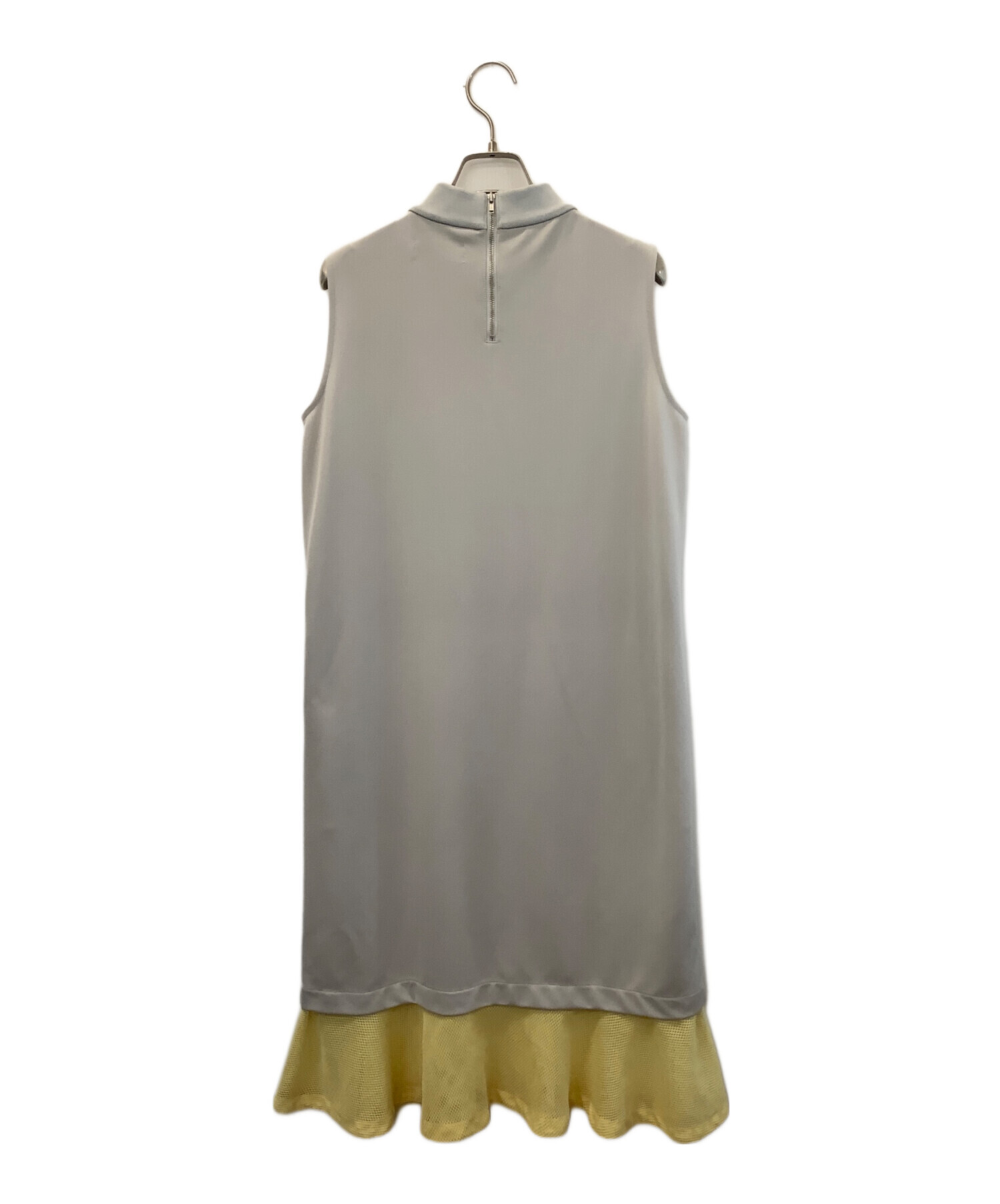 Fred Perry ノースリーブワンピース グレー UK 10 中古・古着通販】FRED PERRY (フレッドペリー) ノースリーブワンピース