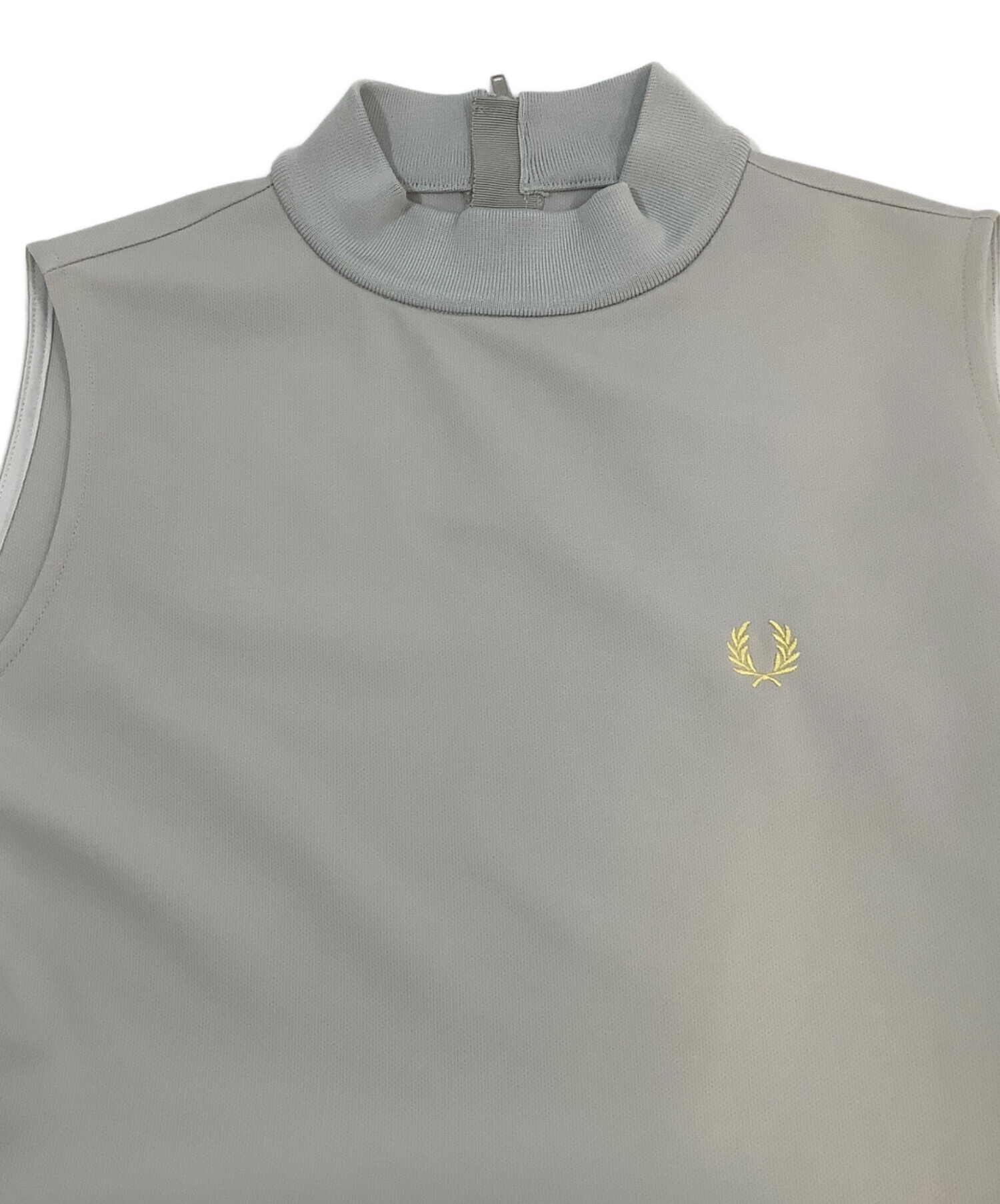 Fred Perry ノースリーブワンピース グレー UK 10 中古・古着通販】FRED PERRY (フレッドペリー) ノースリーブワンピース