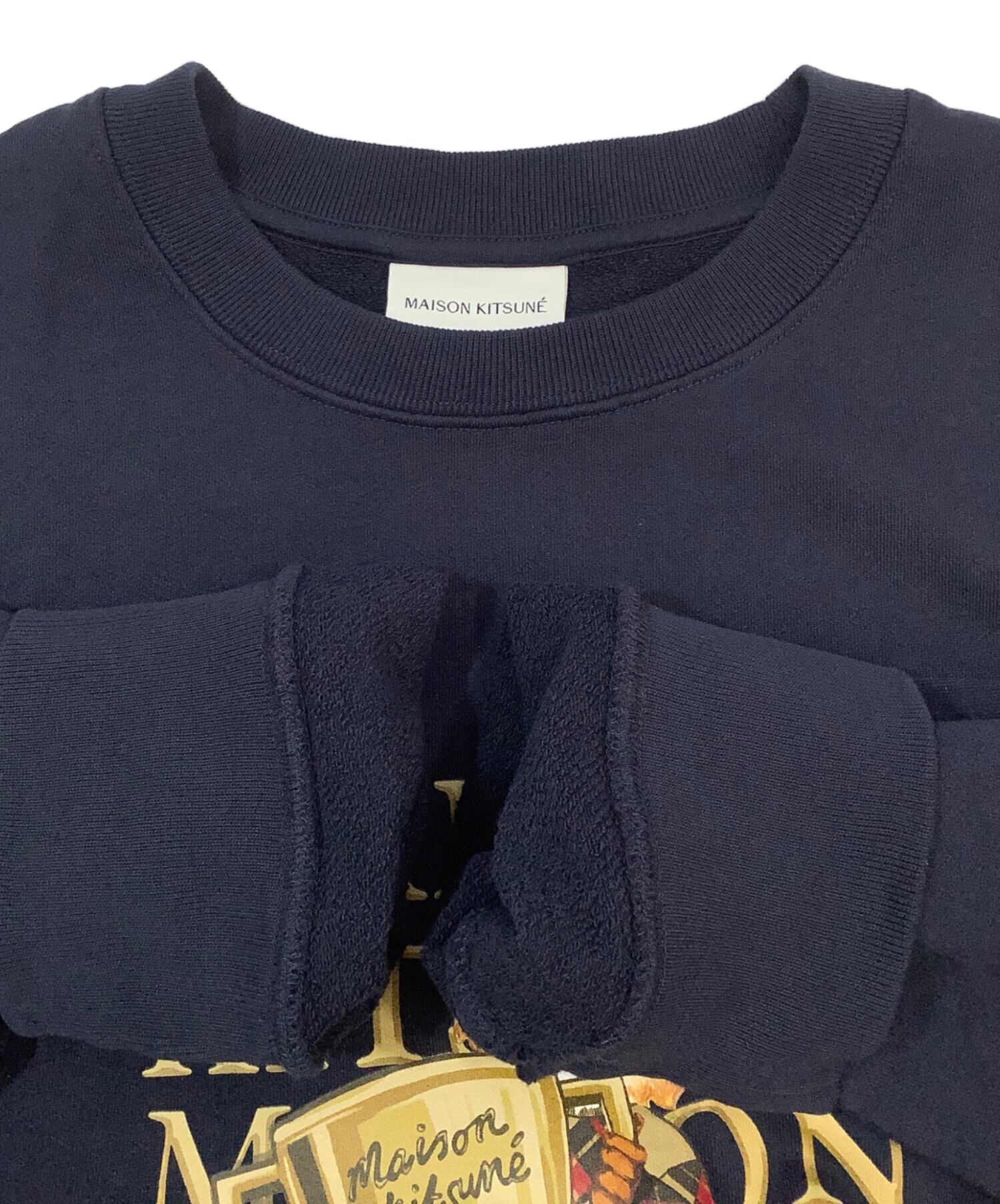 中古・古着通販】maison kitsune (メゾンキツネ) スウェット ネイビー 