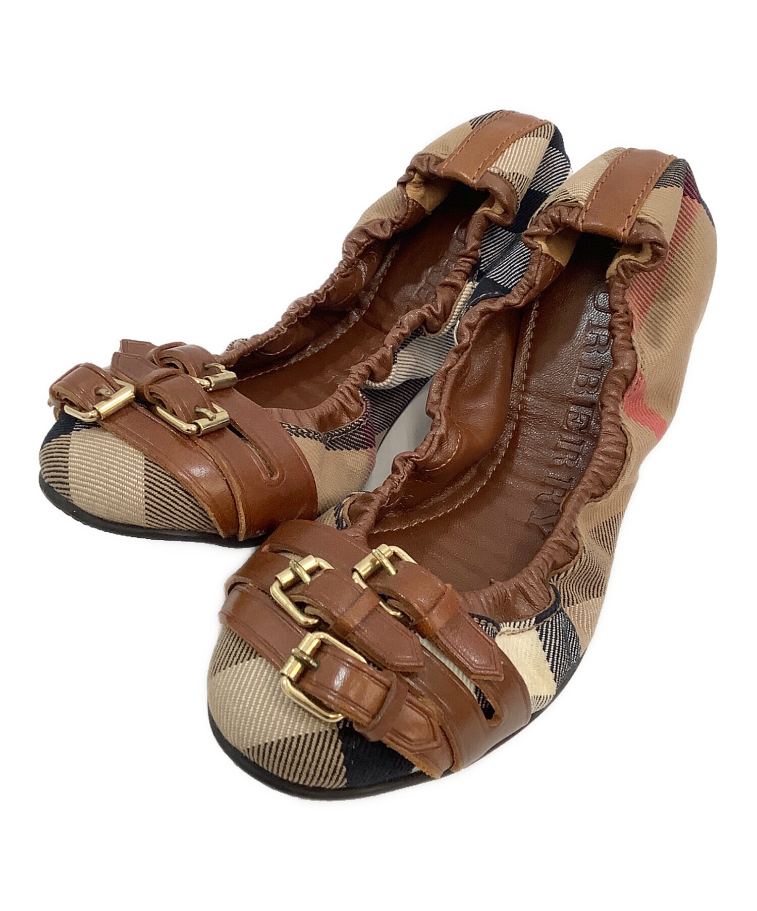 BURBERRY バーバリー シューズ（その他） メンズ 【古着】【中古】 中古・古着通販】BURBERRY (バーバリー) バレエシューズ ブラウン