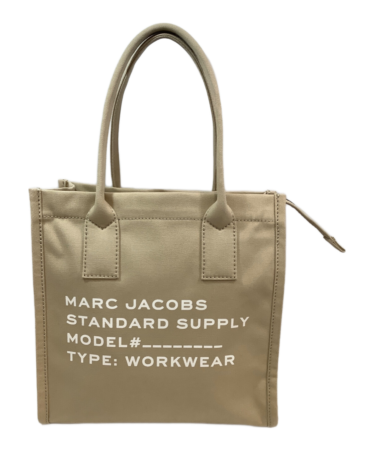【新品未使用】MARC JACOBS ベージュ トートバッグ 中古・古着通販】MARC JACOBS (マークジェイコブス) トートバッグ