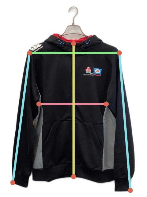 中古・古着通販】Canterbury (カンタベリー) ジップパーカー ブラック