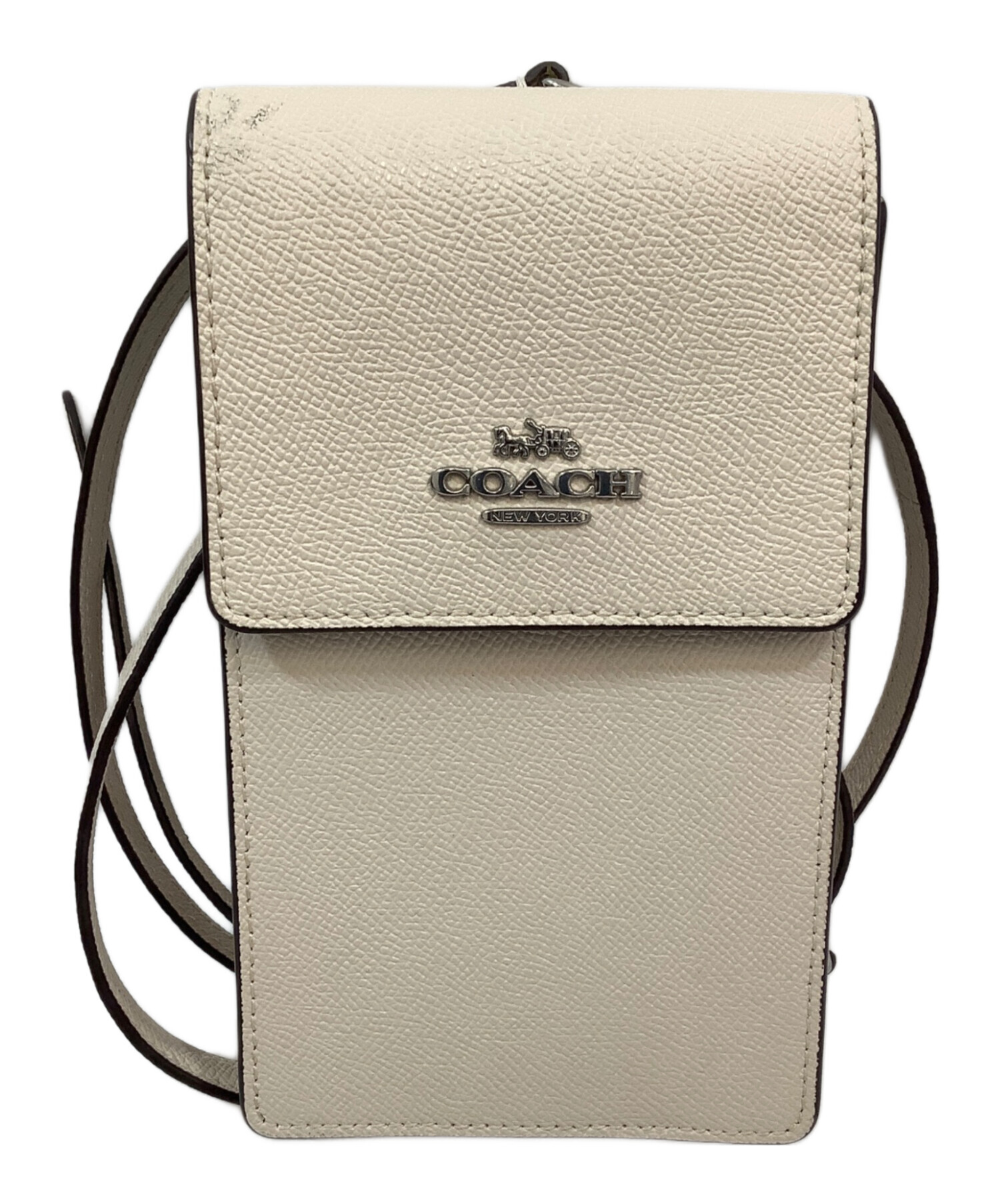 オークション準備中　白豪刺TC 中古・古着通販】COACH (コーチ) ショルダーバッグ アイボリー