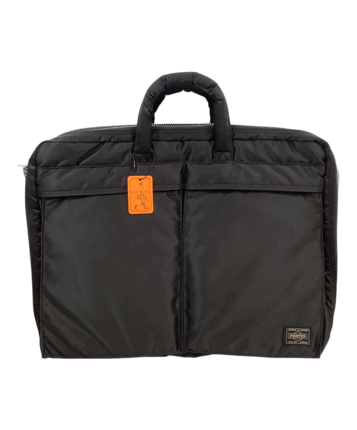 中古・古着通販】PORTER (ポーター) 2WAYブリーフケース 内部オレンジ 