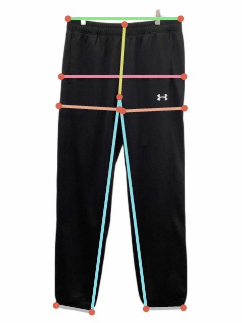 中古・古着通販】UNDER ARMOUR (アンダーアーマー) パンツ ブラック