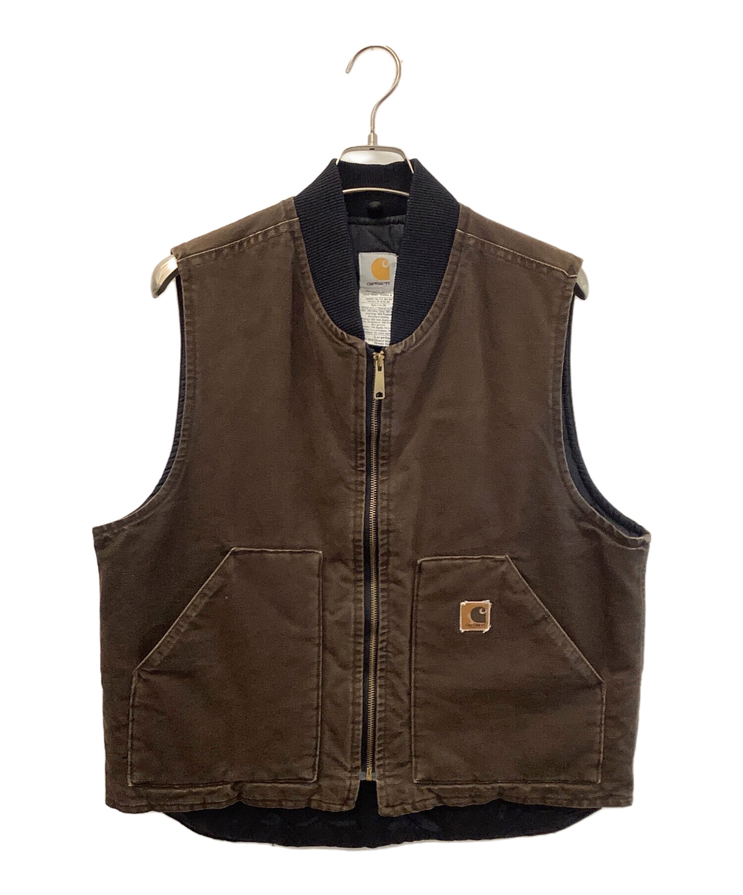 中古・古着通販】CarHartt (カーハート) ダックベスト ブラウン サイズ