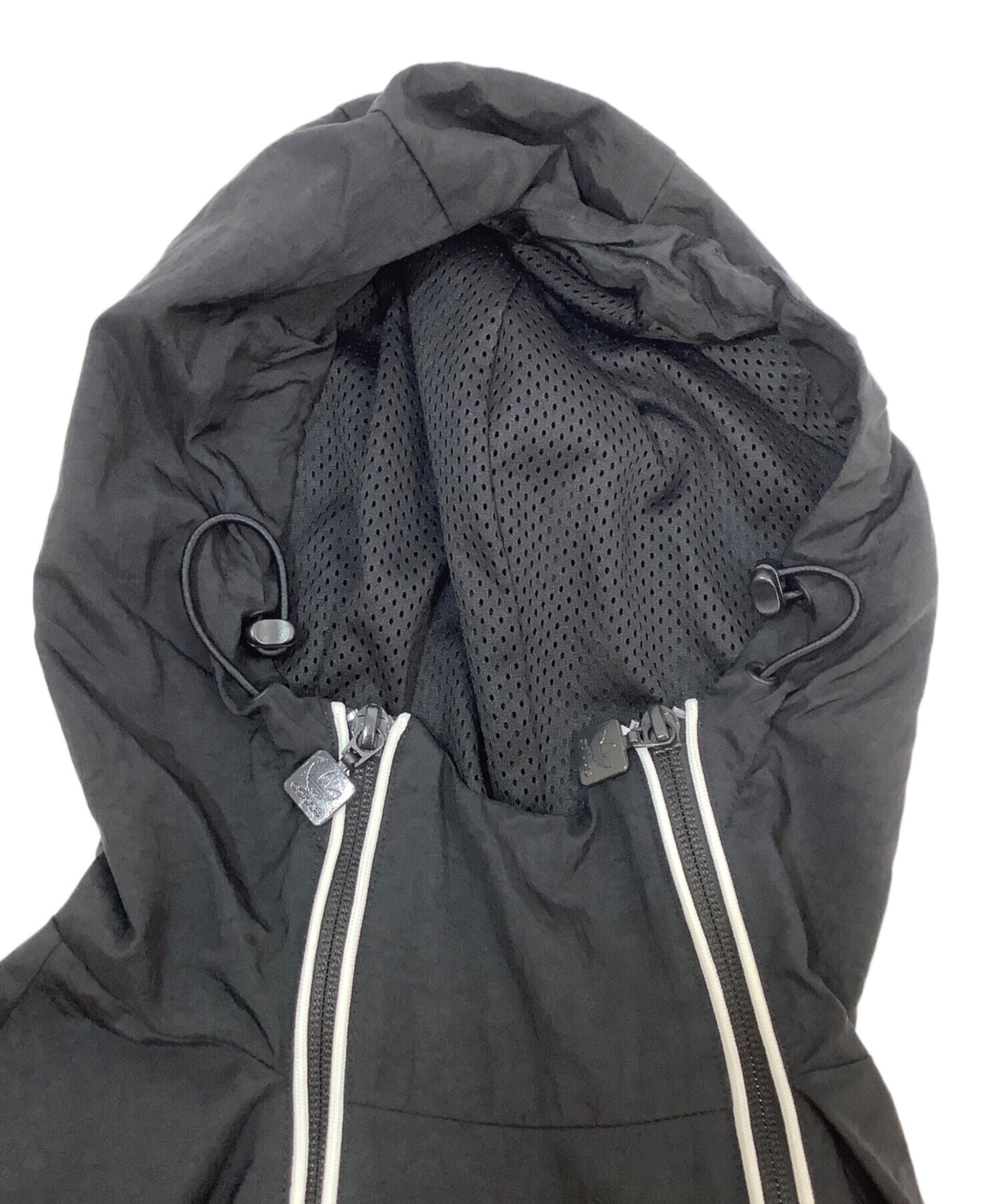 中古・古着通販】adidas (アディダス) アノラックパーカー ブラック