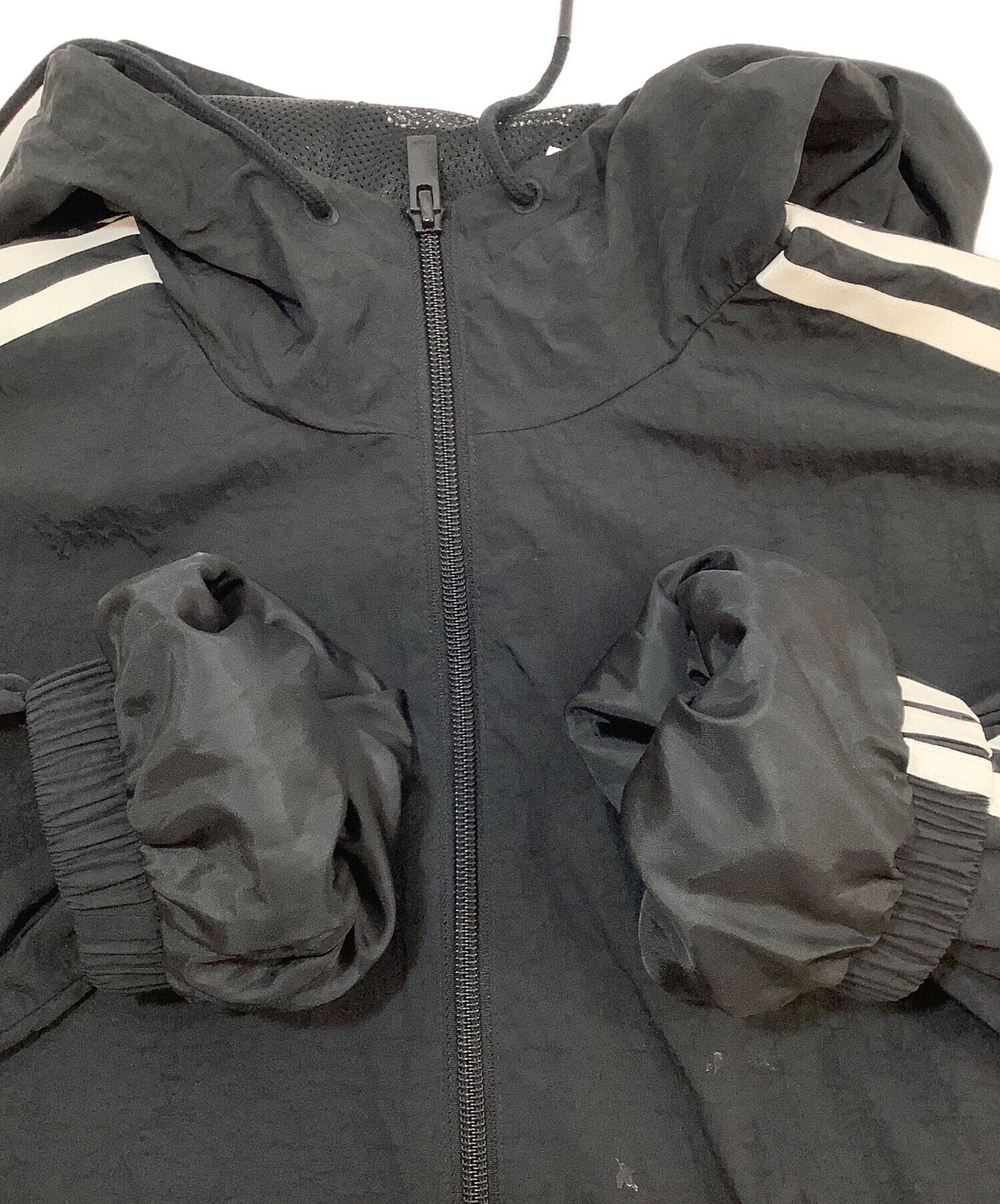 中古・古着通販】adidas (アディダス) ウインドブレーカー ブラック