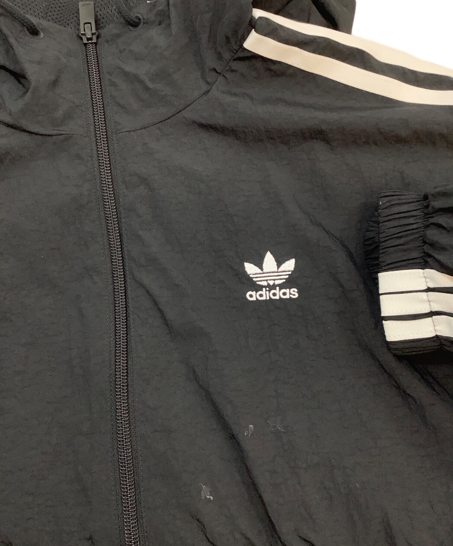 中古・古着通販】adidas (アディダス) ウインドブレーカー ブラック