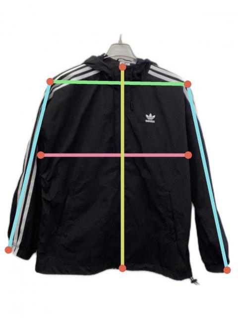 中古・古着通販】adidas (アディダス) ウインドブレーカー ブラック