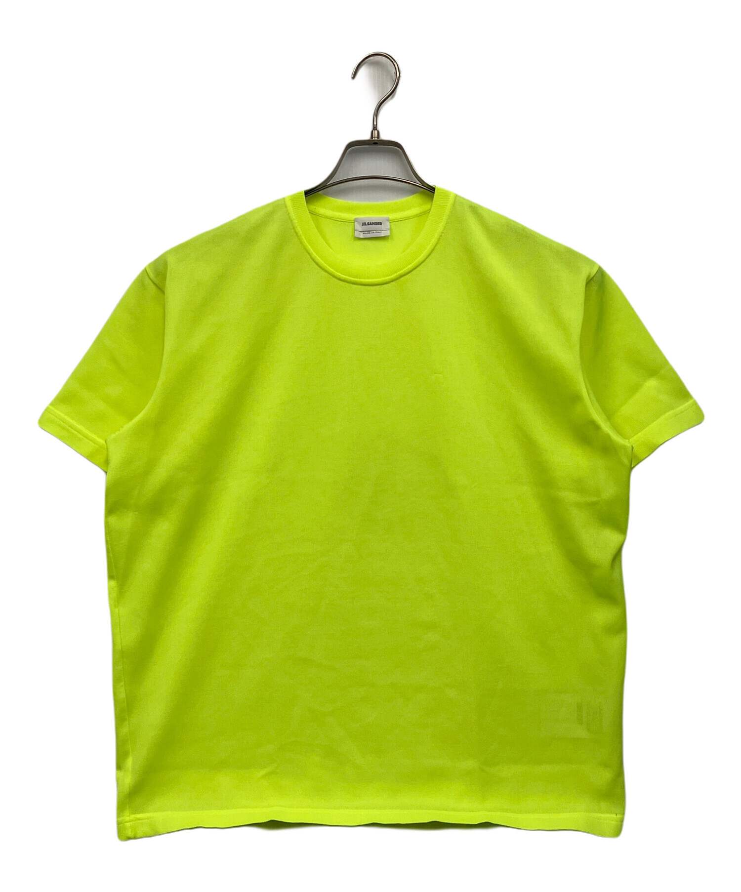 【美品】JIL SANDER ギャザーブラウス　半袖　イエロー 中古・古着通販】JIL SANDER (ジルサンダー) 半袖カットソー イエロー