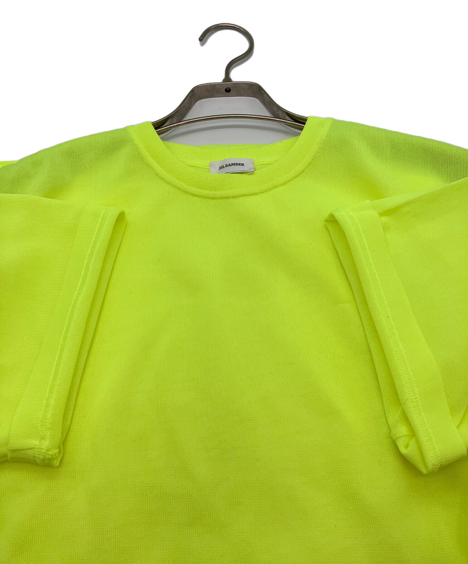 【美品】JIL SANDER ギャザーブラウス　半袖　イエロー 中古・古着通販】JIL SANDER (ジルサンダー) 半袖カットソー イエロー