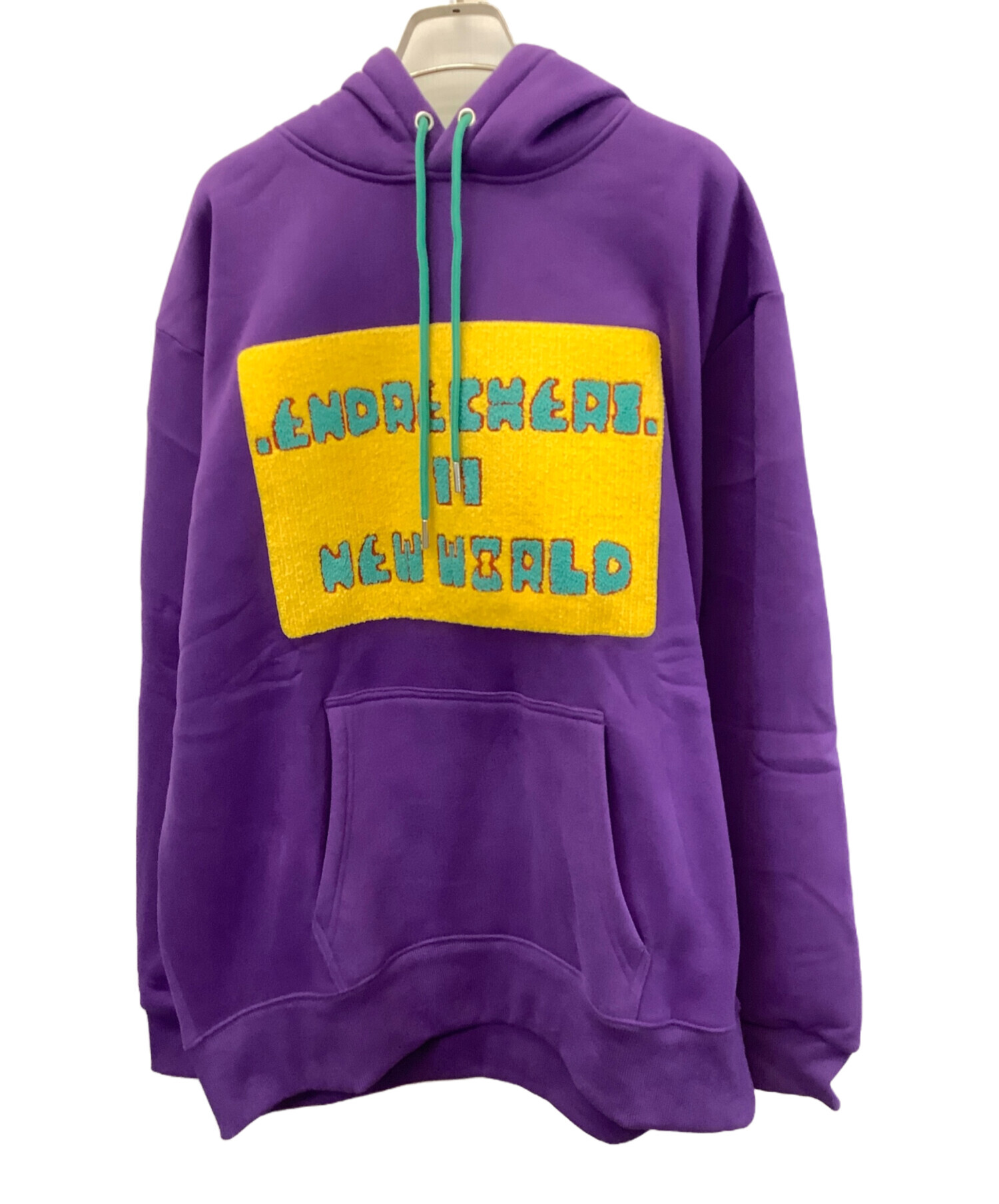ENDRECHERI. フーディー(イエロー×パープル) 中古・古着通販】.ENDRECHERI. (エンドリケリー) パーカー パープル
