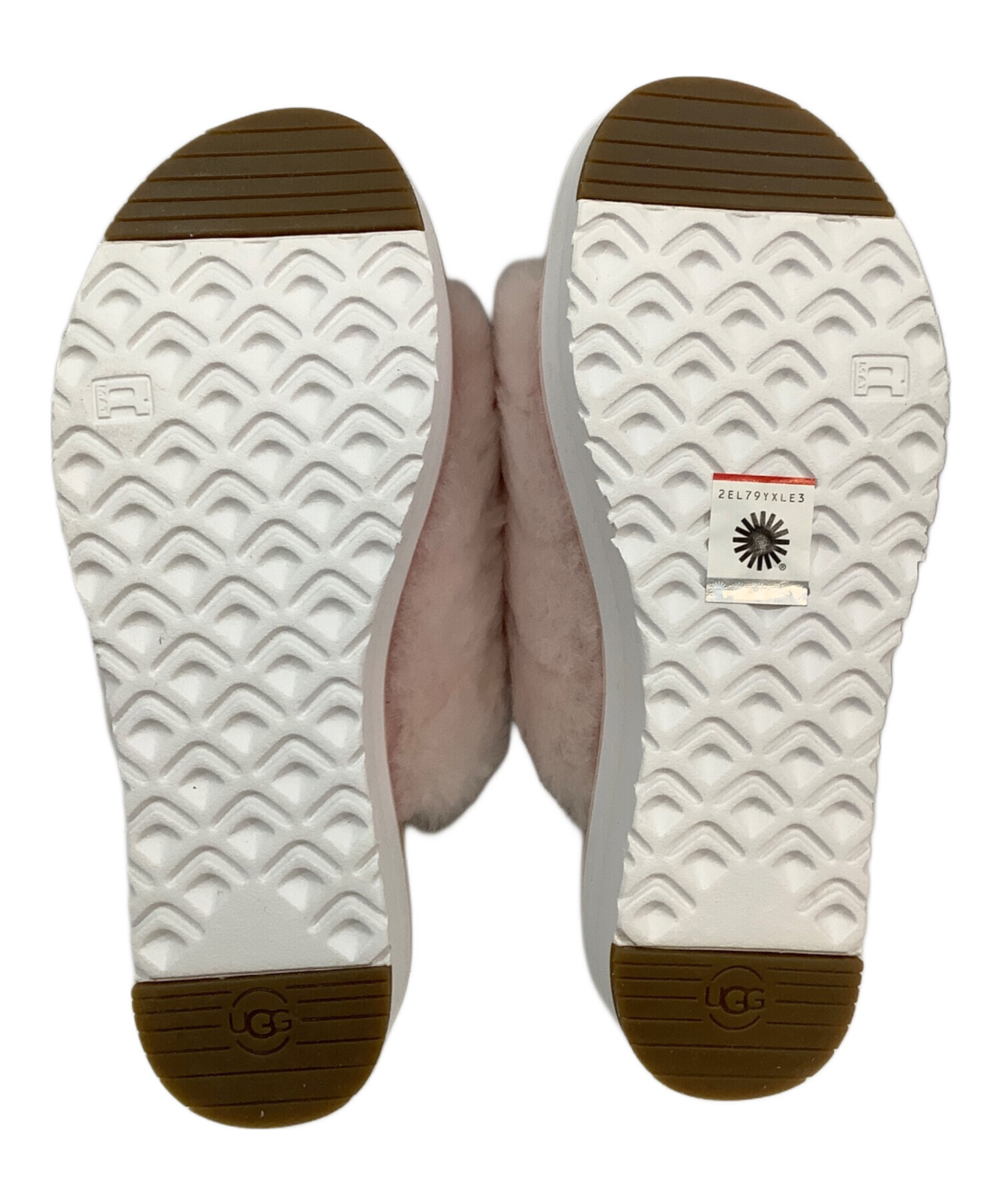 中古・古着通販】UGG (アグ) ムートンサンダル ピンク サイズ:23.5cm