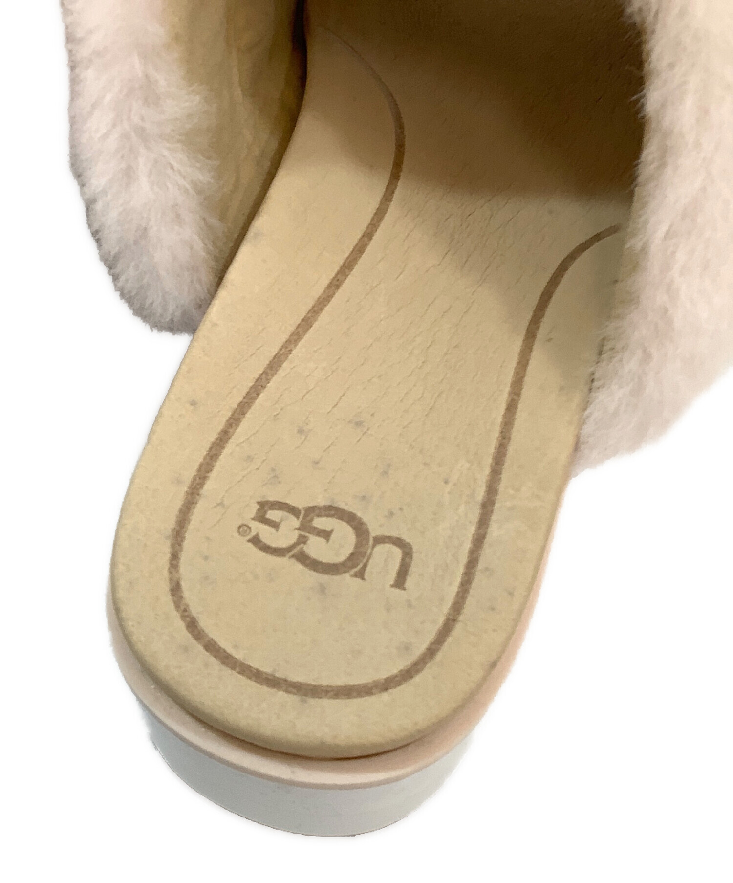 中古・古着通販】UGG (アグ) ムートンサンダル ピンク サイズ:23.5cm