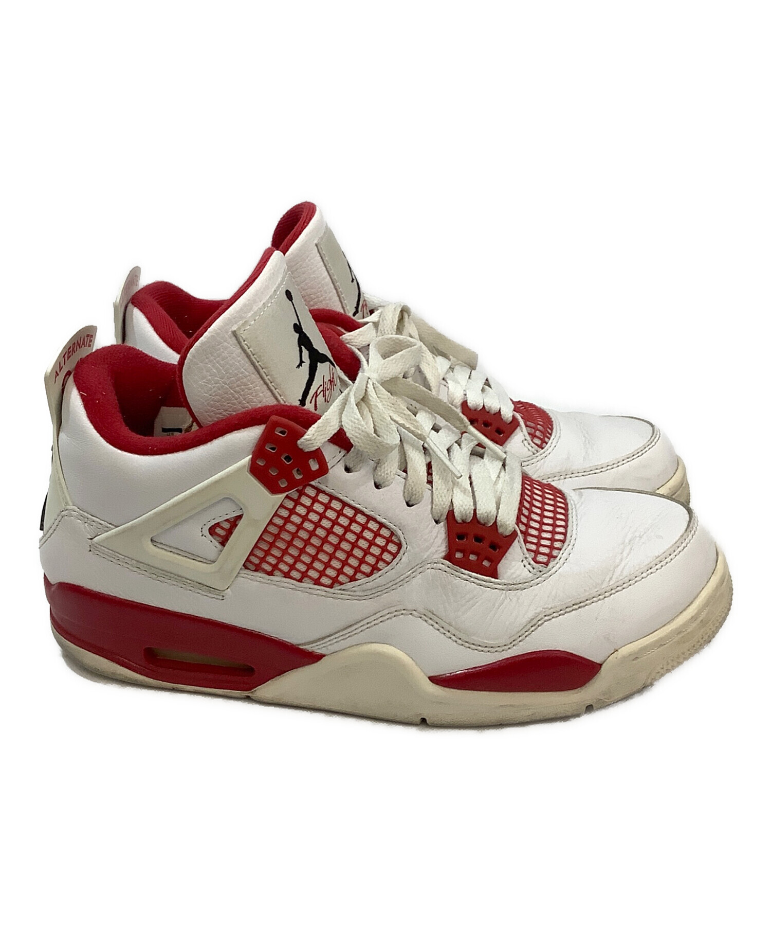 中古・古着通販】NIKE (ナイキ) AIR JORDAN 4 Retro ホワイト×レッド 