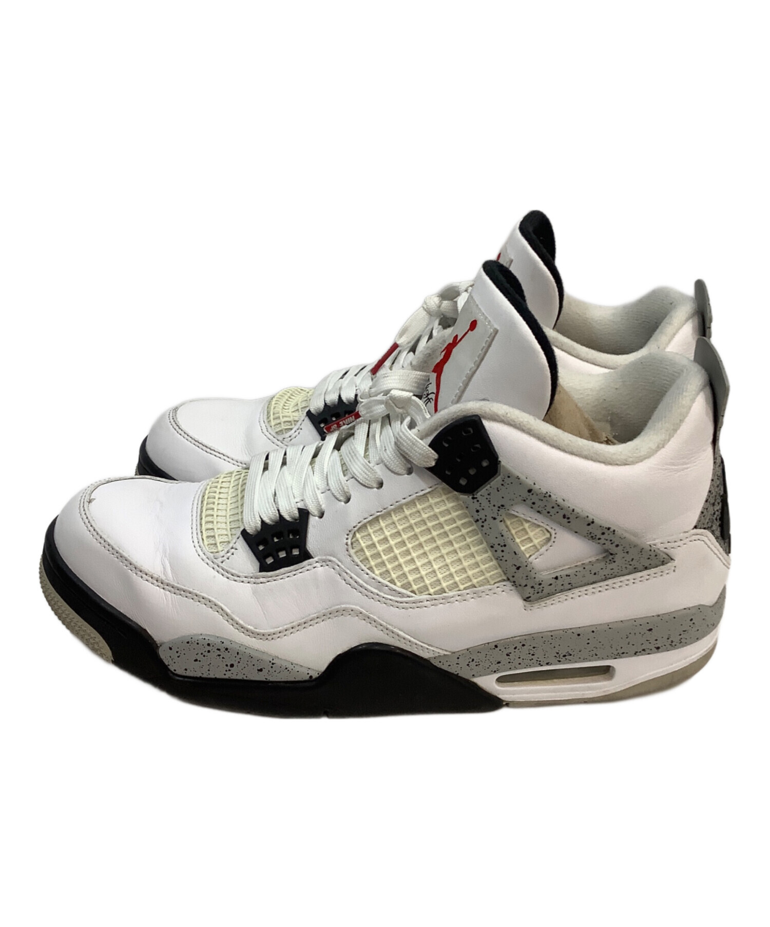 中古・古着通販】NIKE (ナイキ) AIR JORDAN 4 Retro ホワイト×ブラック 