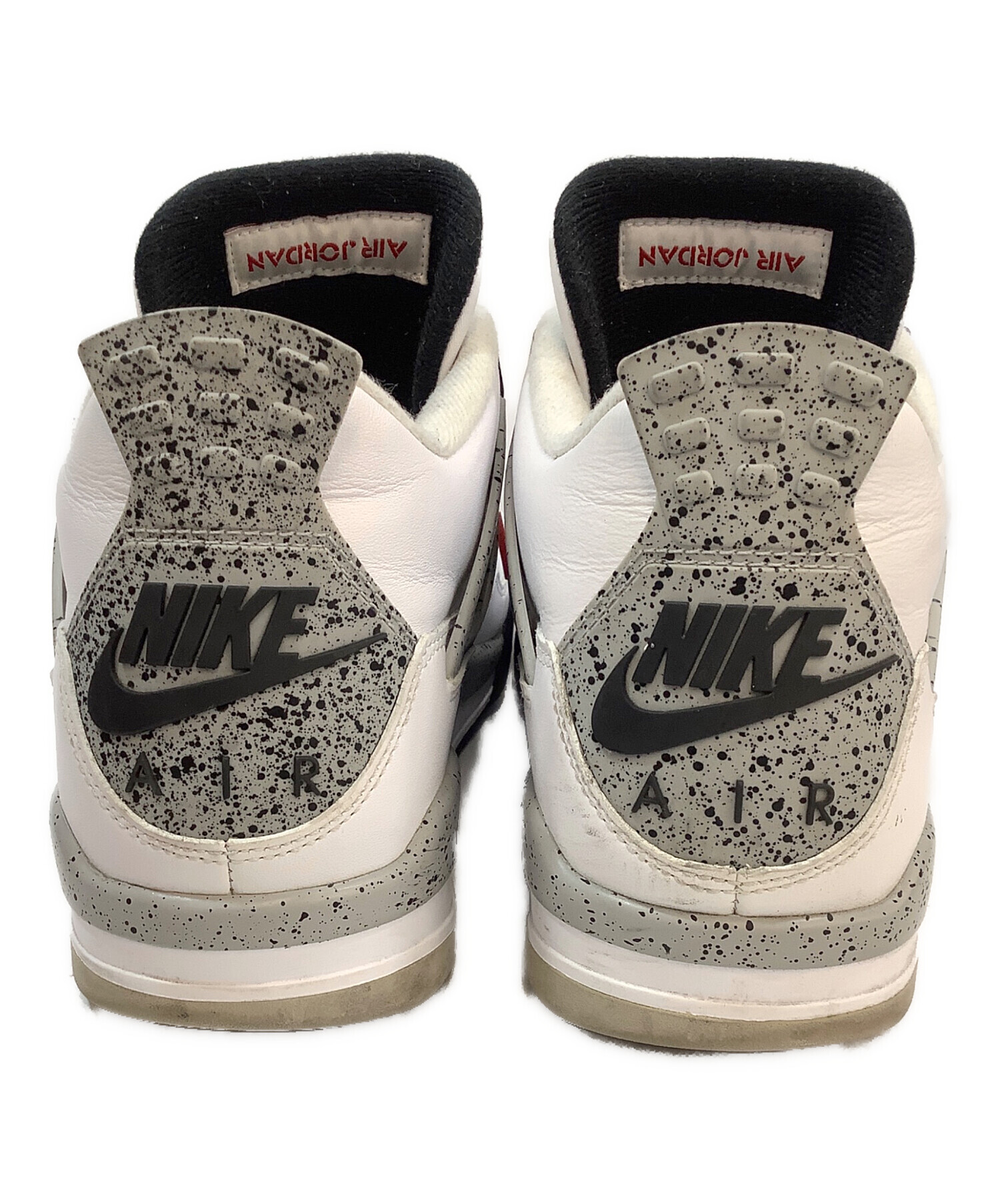 中古・古着通販】NIKE (ナイキ) AIR JORDAN 4 Retro ホワイト×ブラック 